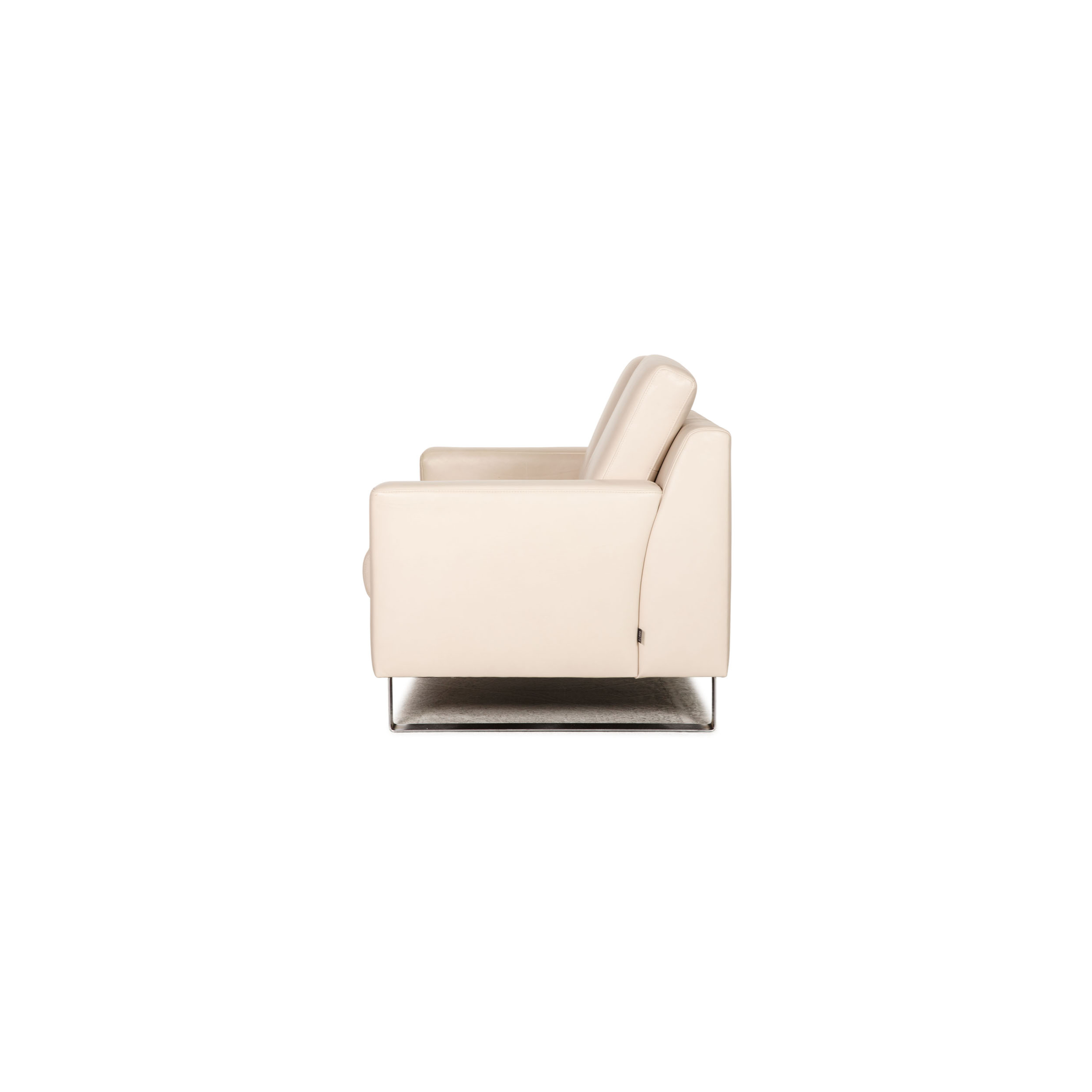 Flex Plus Sofa 2-Sitzer Leder Creme
