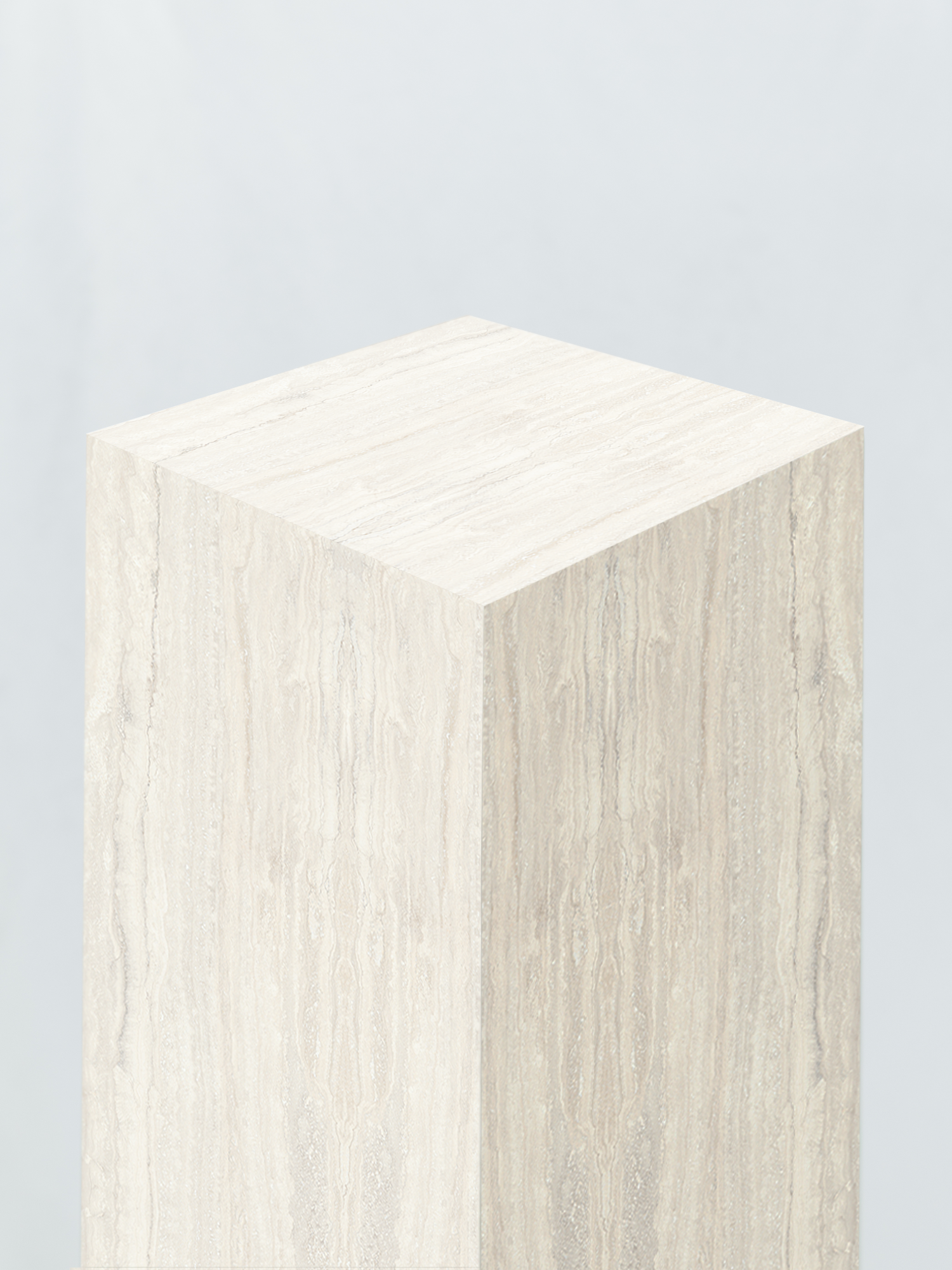 Sockel Travertine-Marmor Weiß