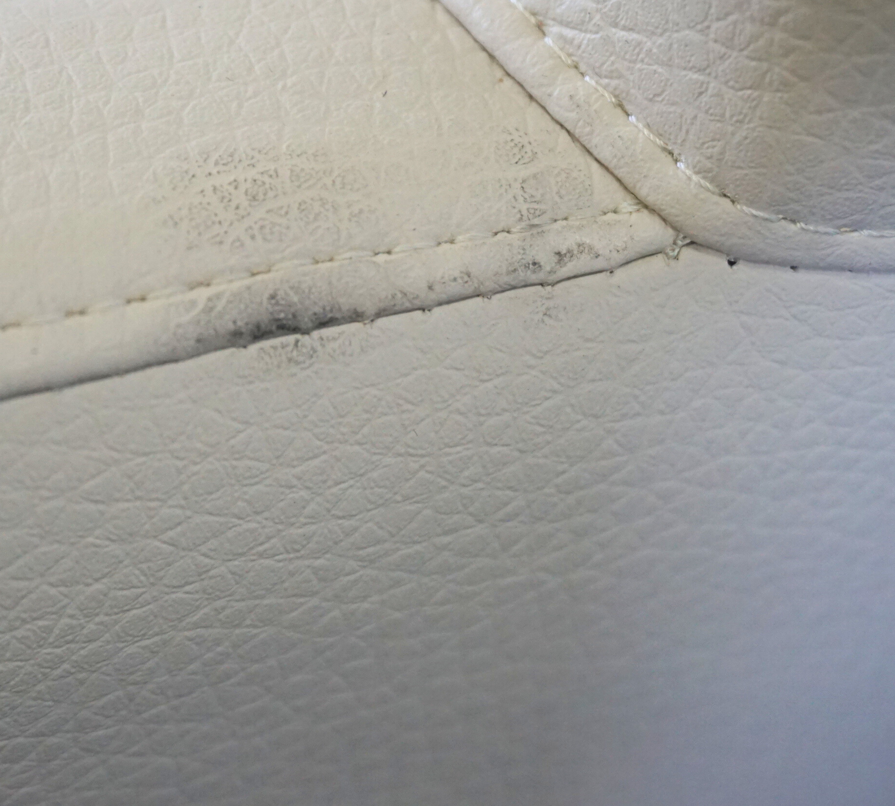 Anna Armchair Leather Beechwood White