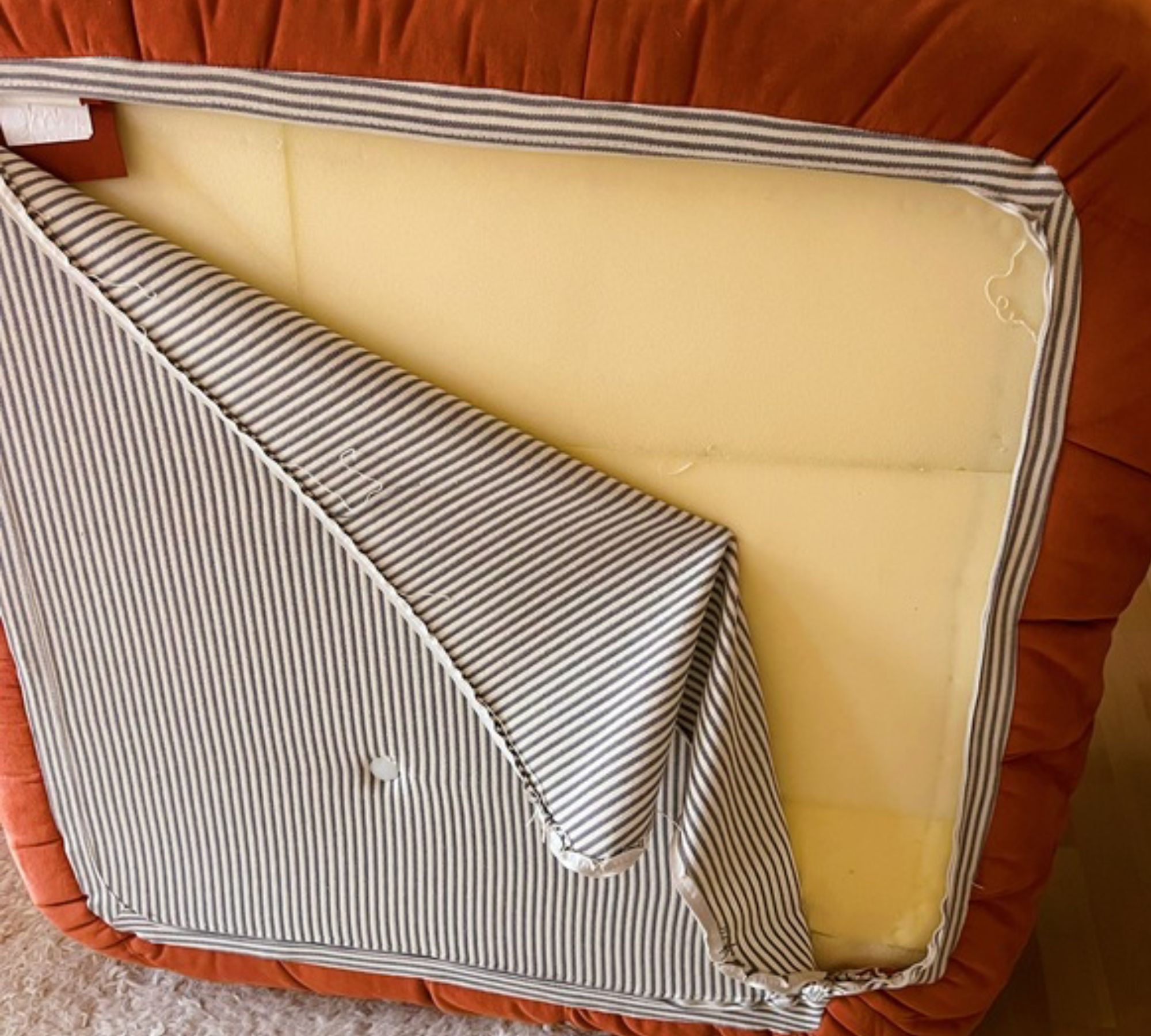 Togo Eckteil Stoff Orange