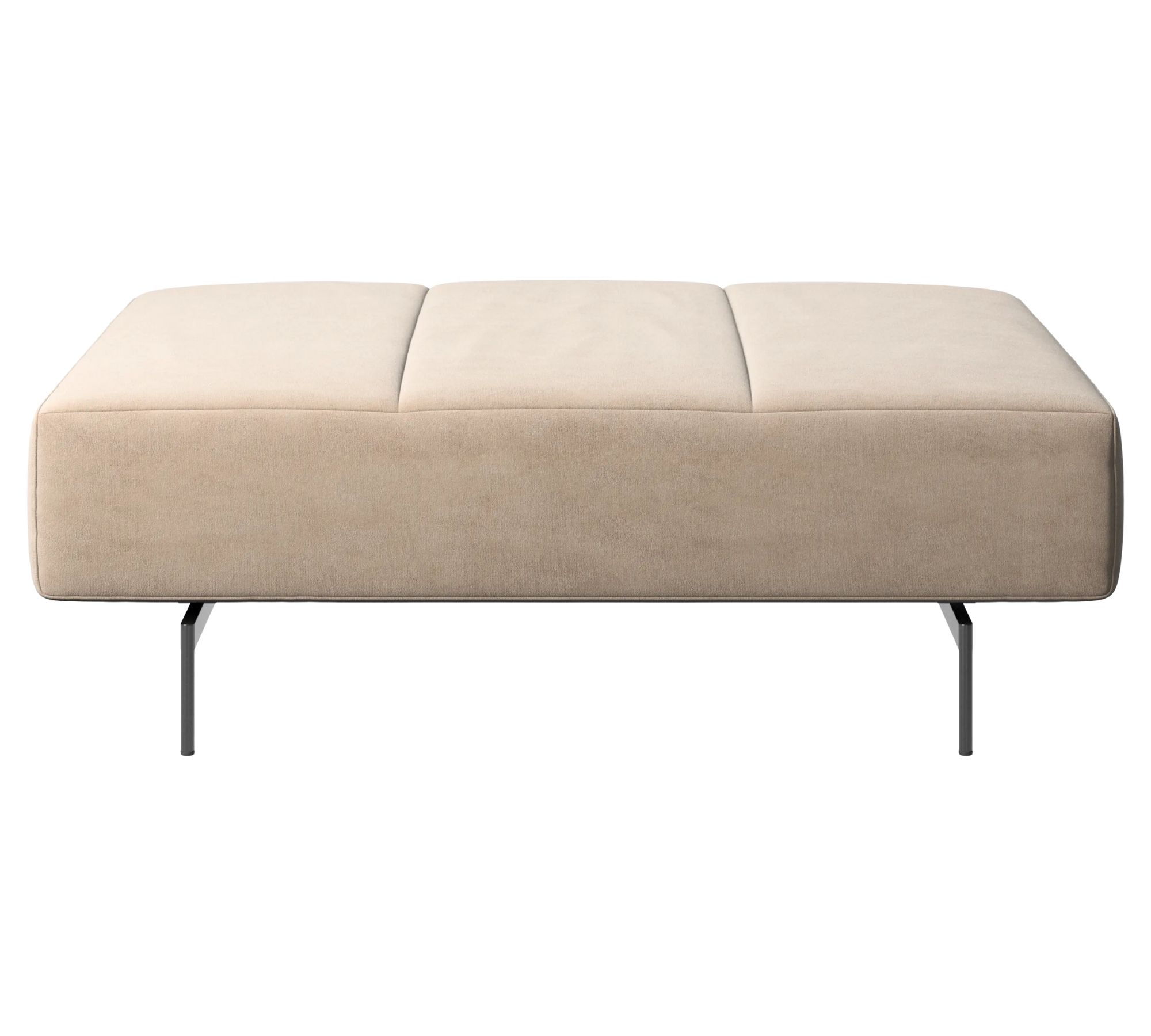 Amsterdam Hocker Velvet Stoff 3033 Sand