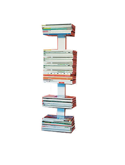 Booksbaum Magazin Wandregal Weiß