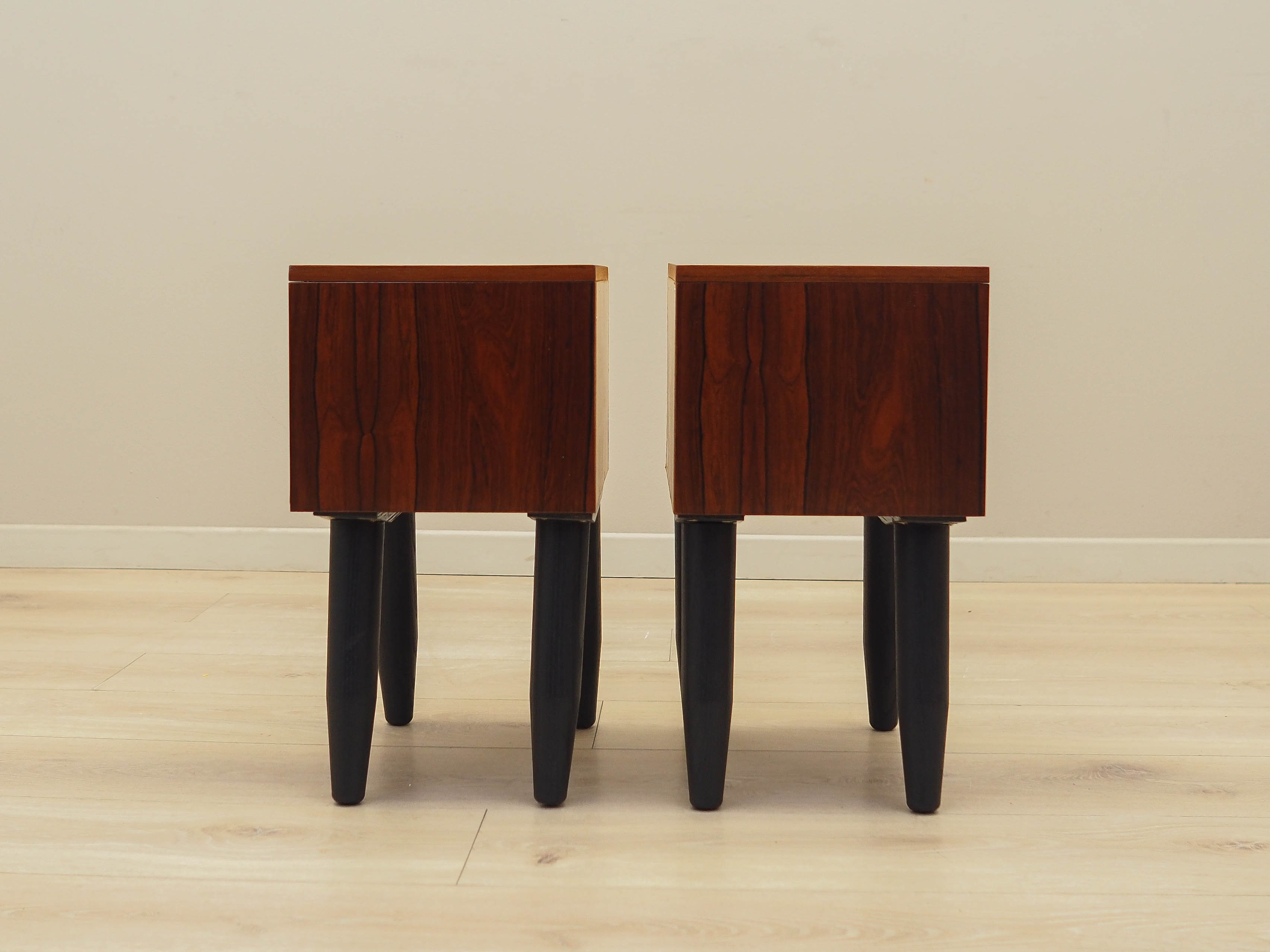 Nachttisch-Set 2-teilig Palisanderholz 1970er Jahre
