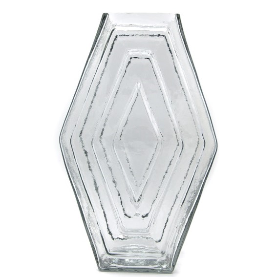 Infinite Hexagon Vase Glas Transparent