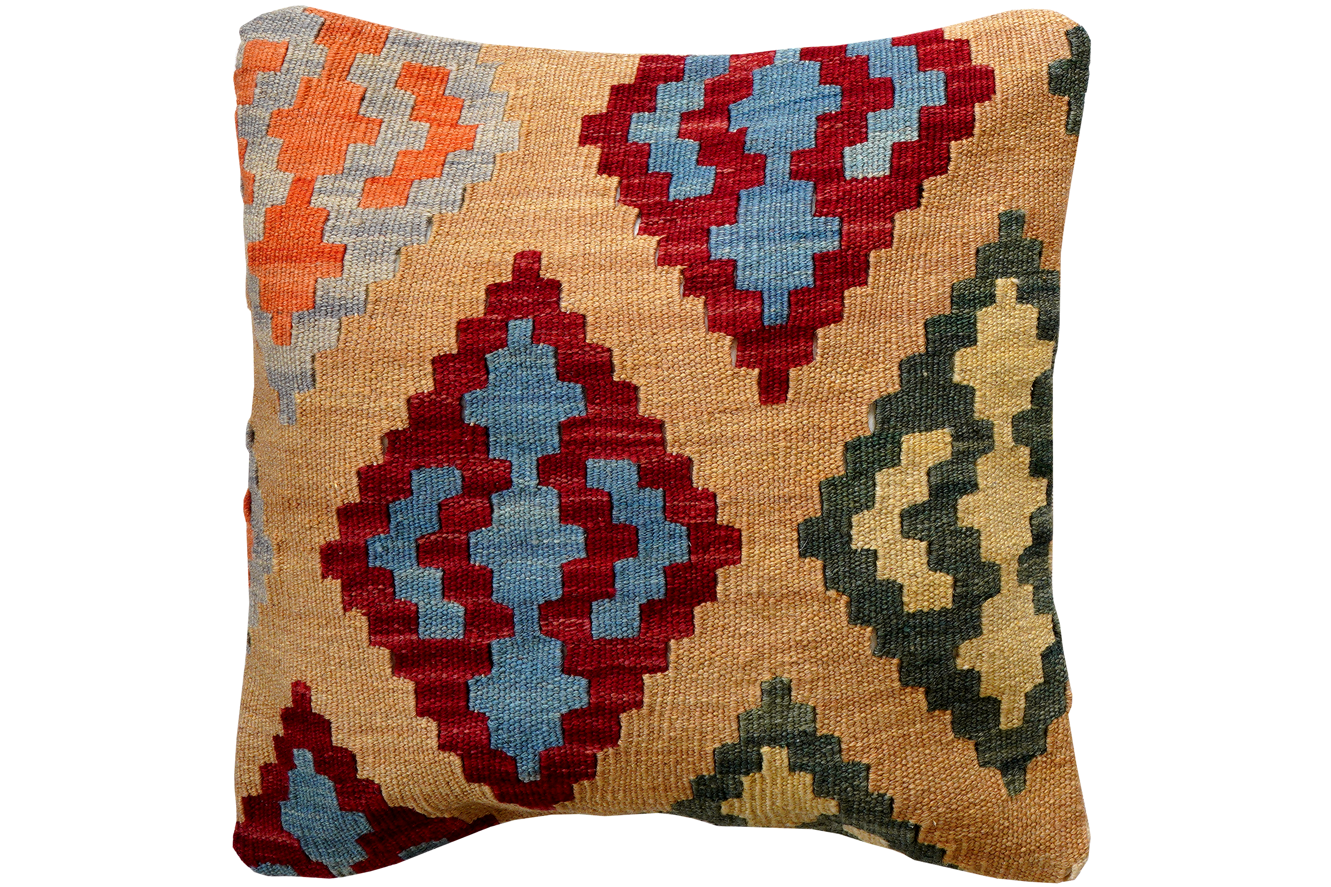Kilim Kissenbezug Baumwolle Mehrfarbig