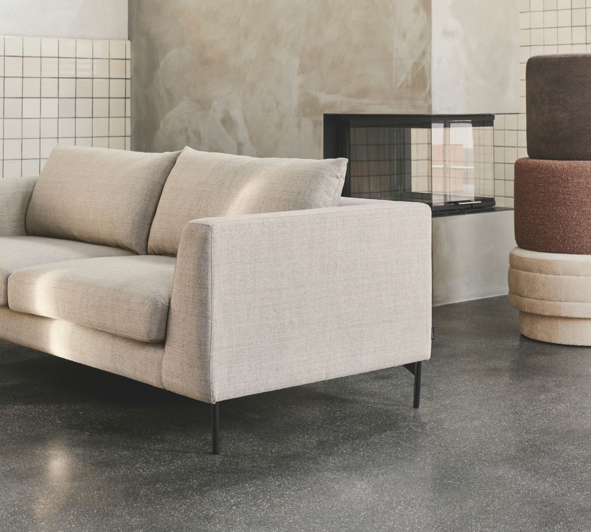 Noa Sofa 3-Sitzer Planet Grey Green | SOFACOMPANY | COCOLI