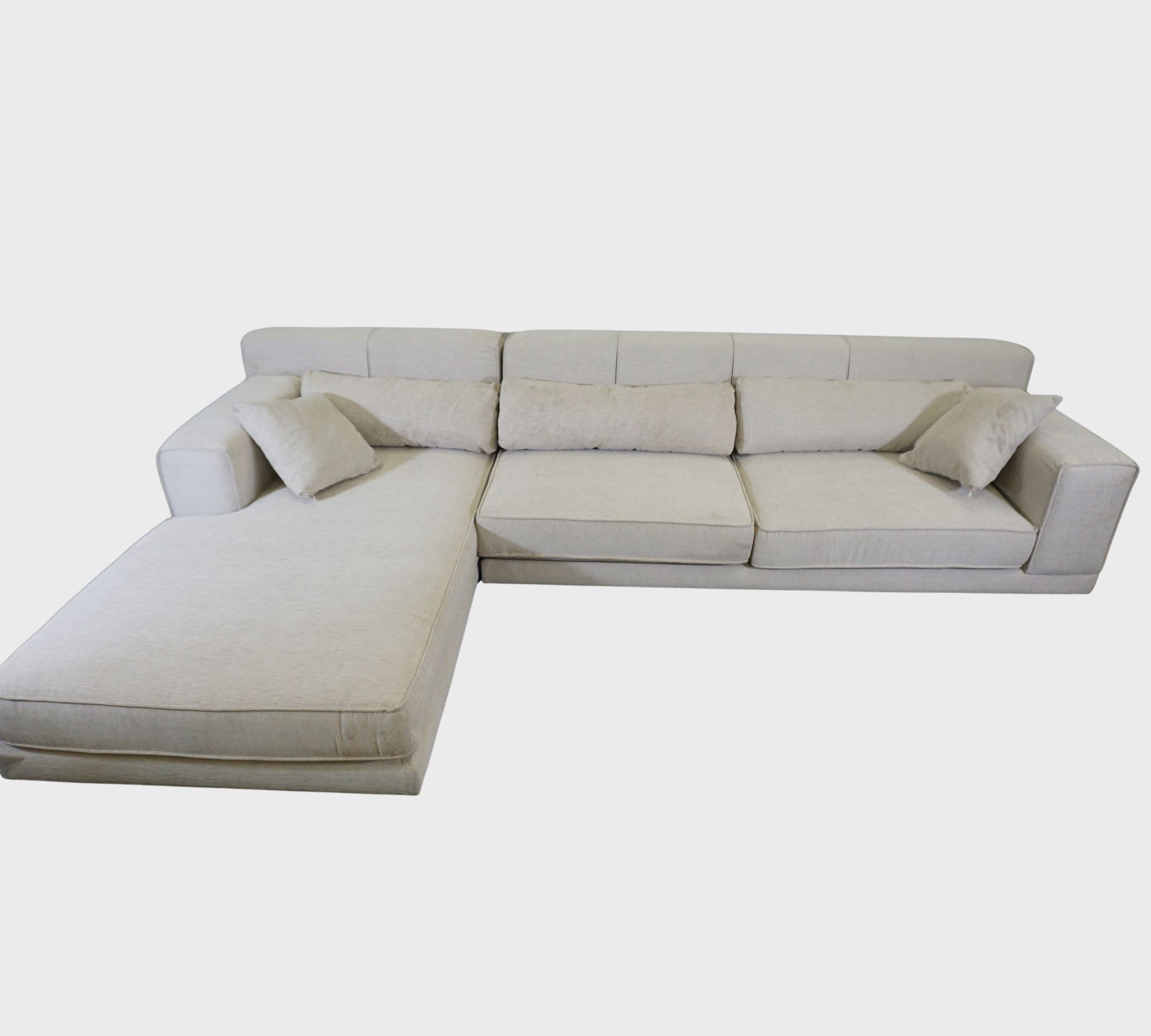 Sofa Récamiere Links Beige