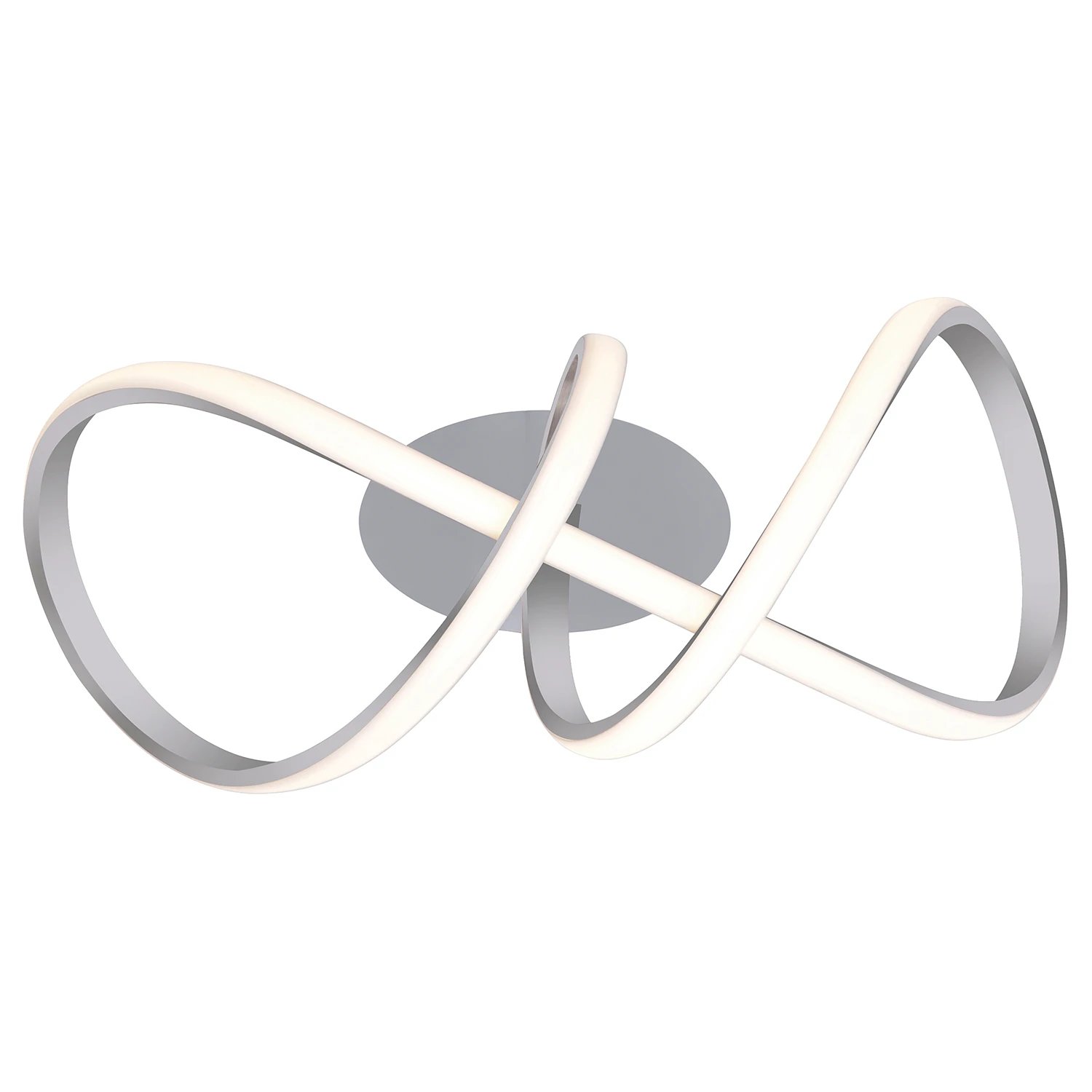 LED ceiling light 1-flame Metal White