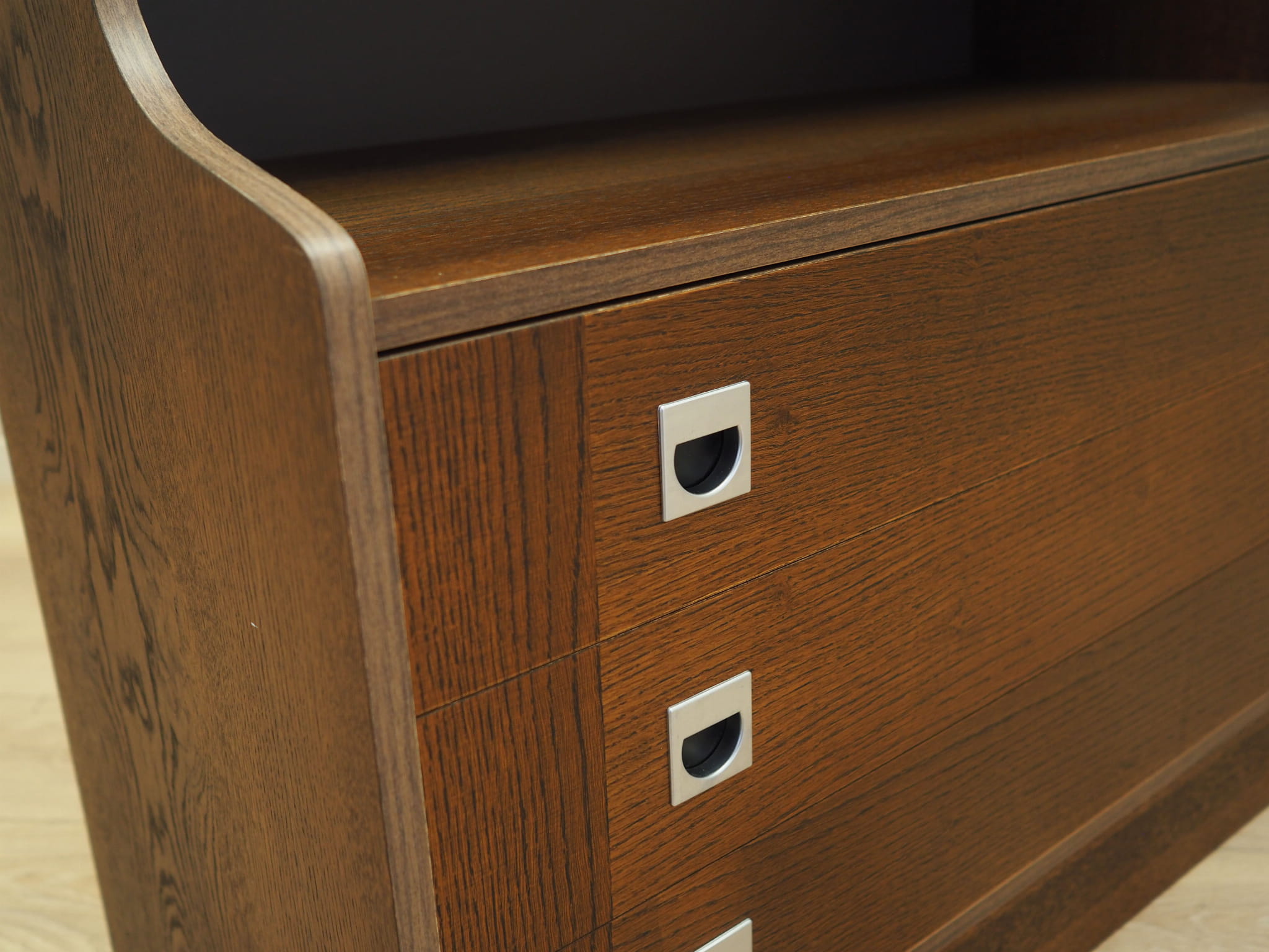 Bookshelf Wood Brown 1970s