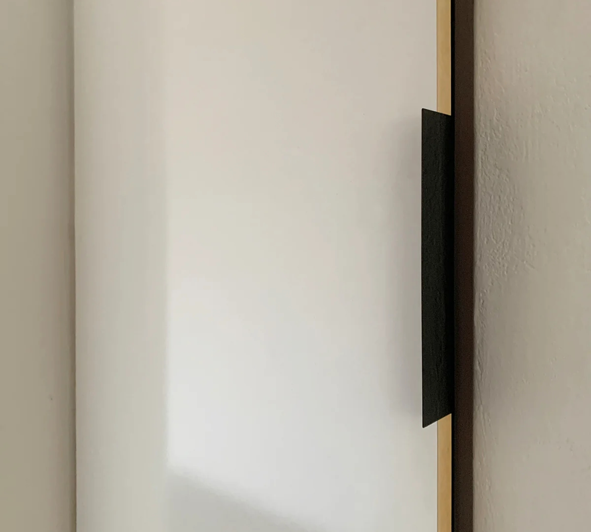 Door handle Steel Powder-coated Black