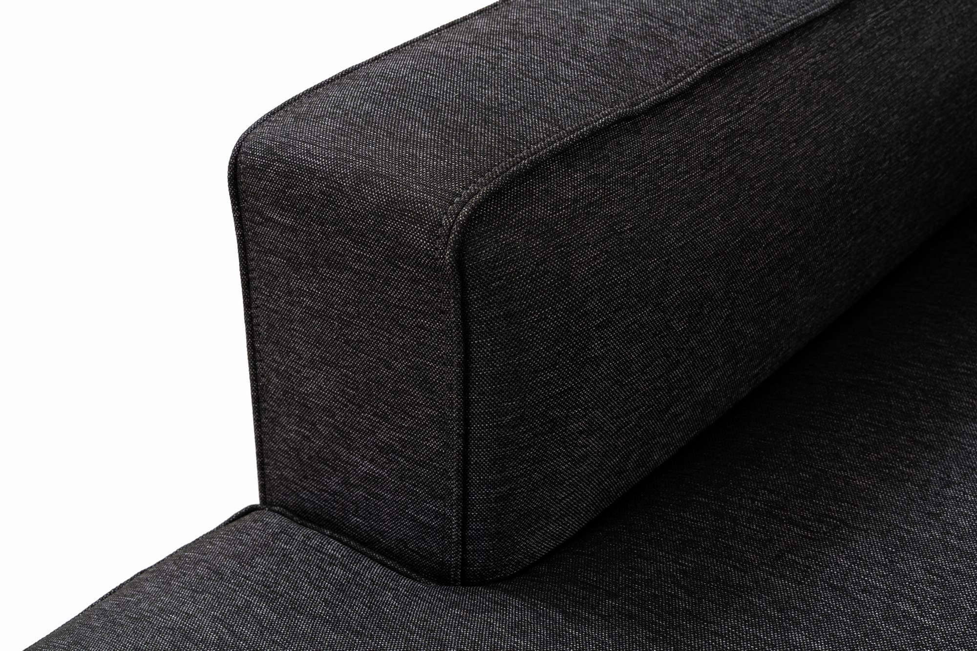 Mora Ecksofa Links Schwarzgrau