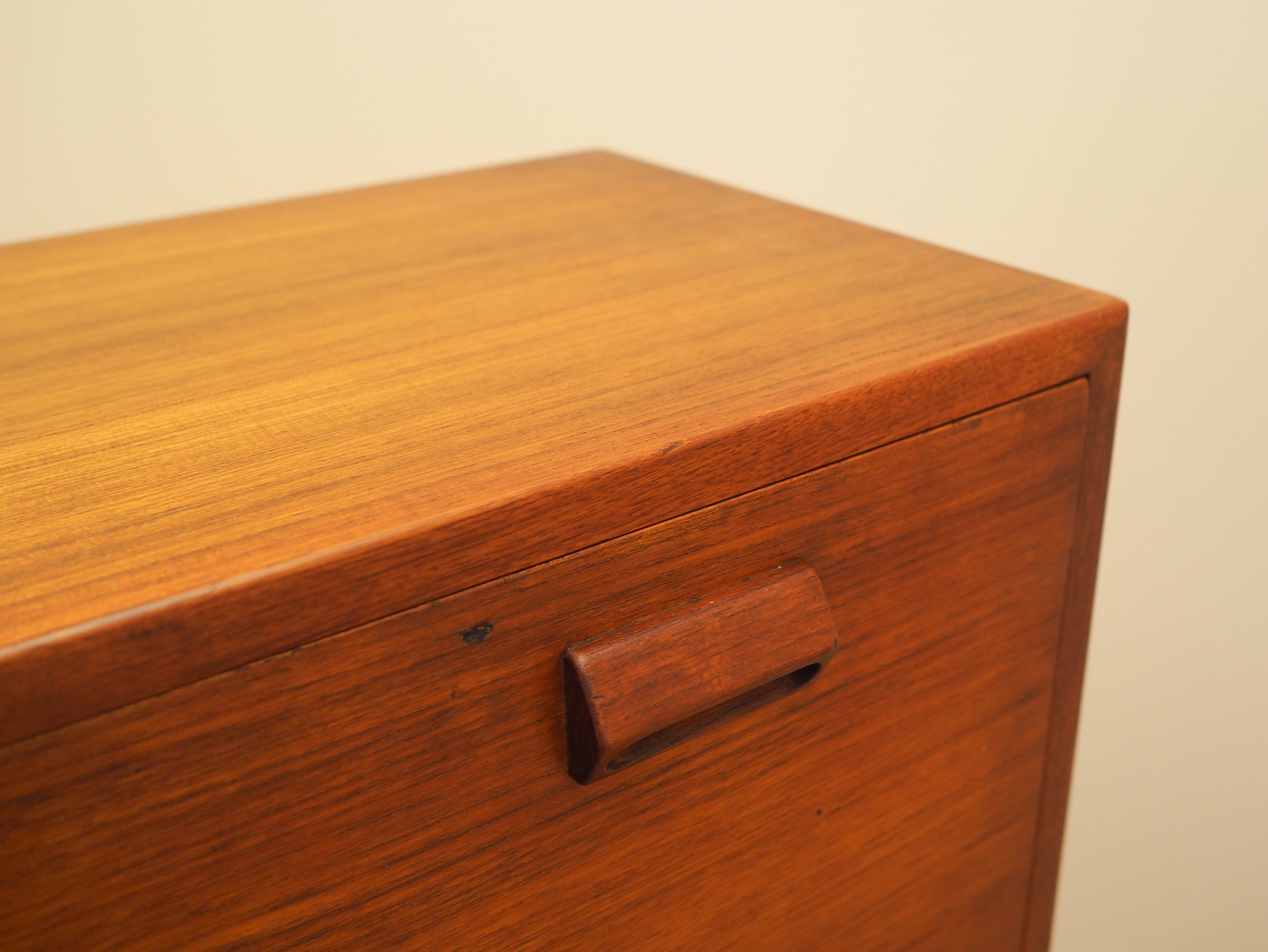 Teak secretary desk