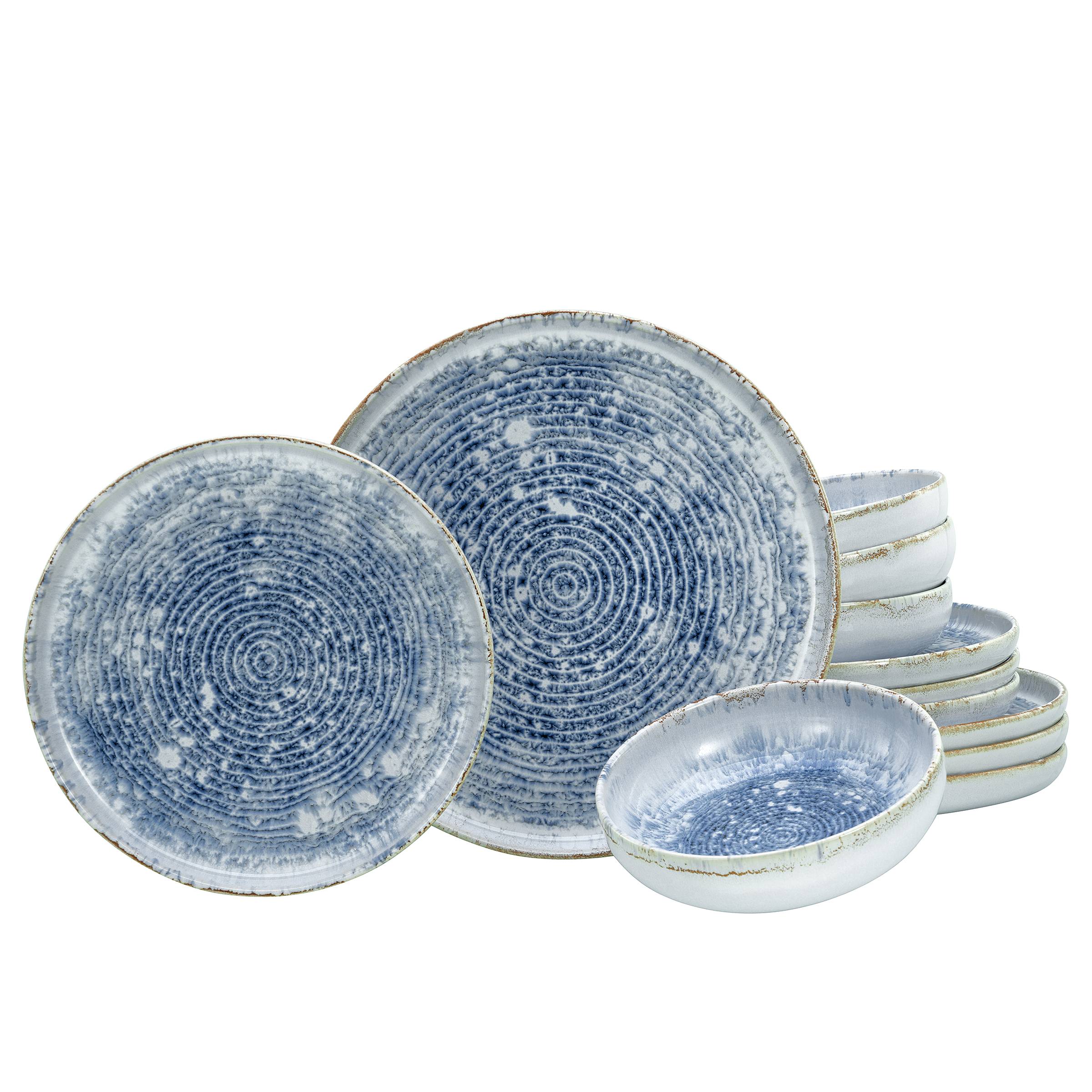 Uno Mykonos Geschirr-Set 12-teilig Multicolor Keramik 