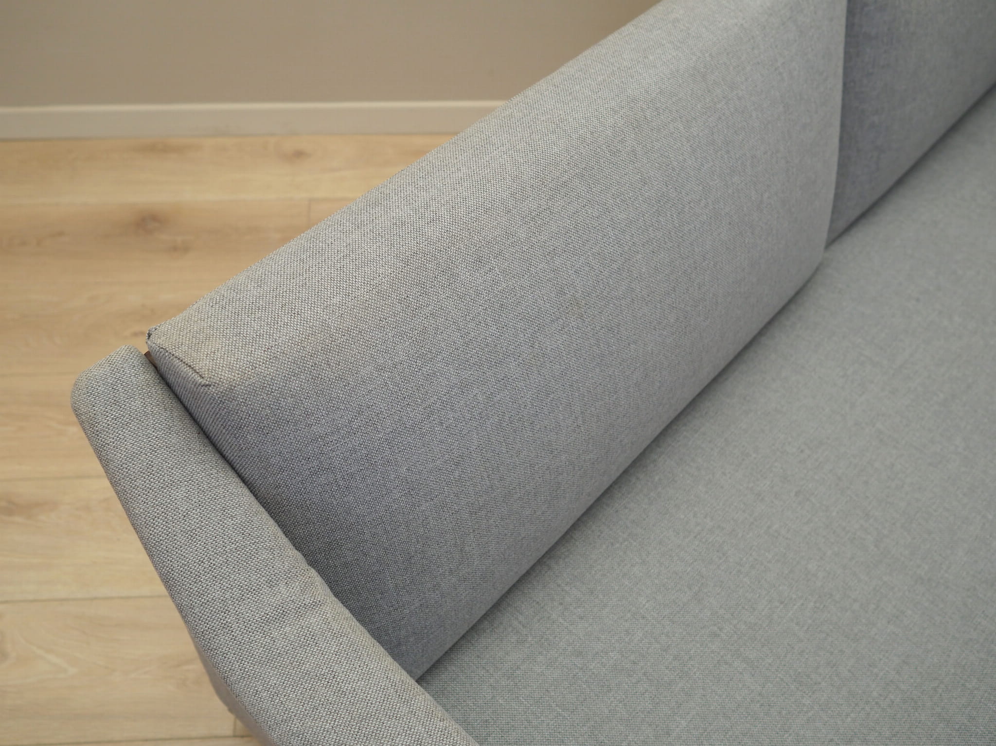 Sofa Textil Grau 1960er Jahre 