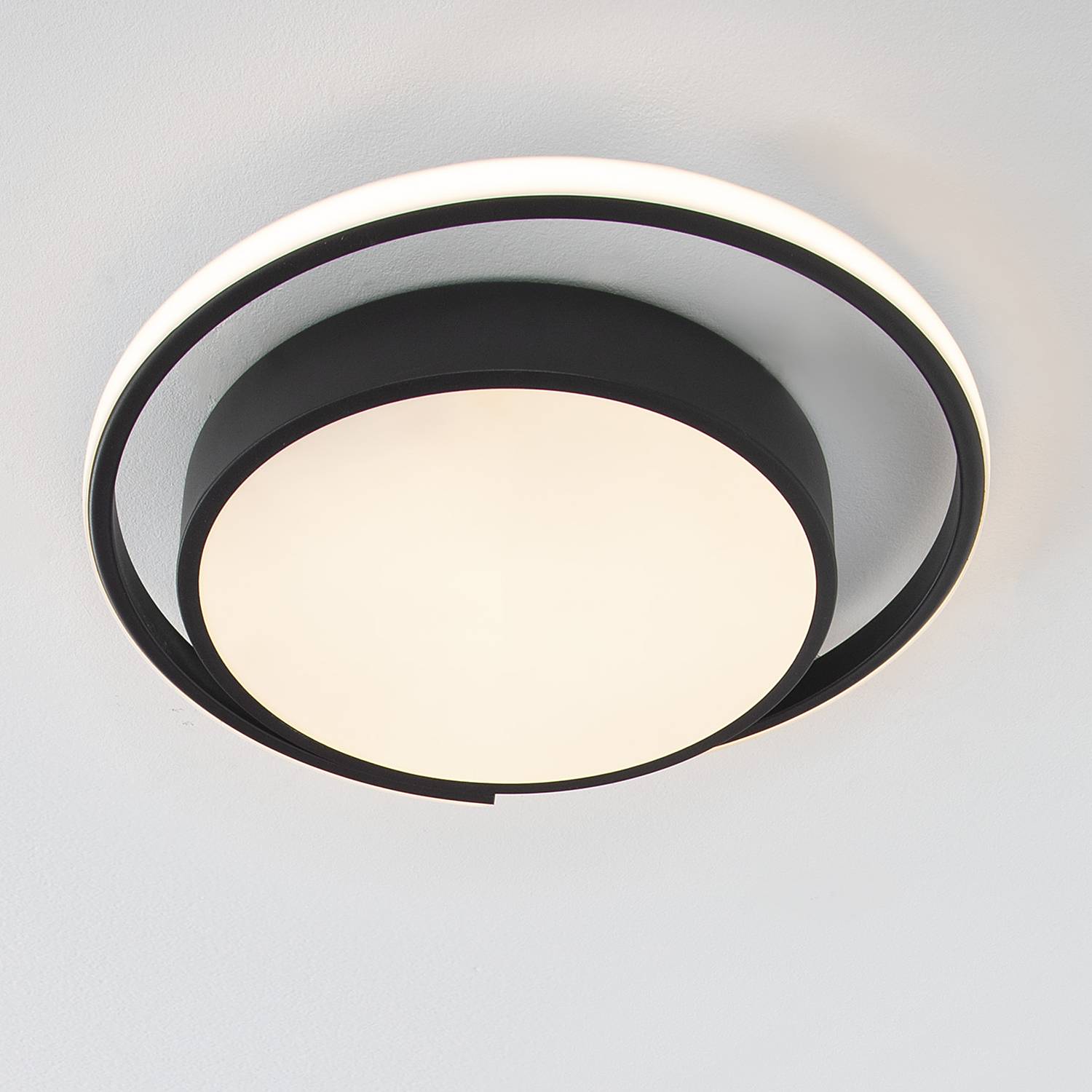 Odrey Deckenleuchte Aluminium Schwarz 1-flammig