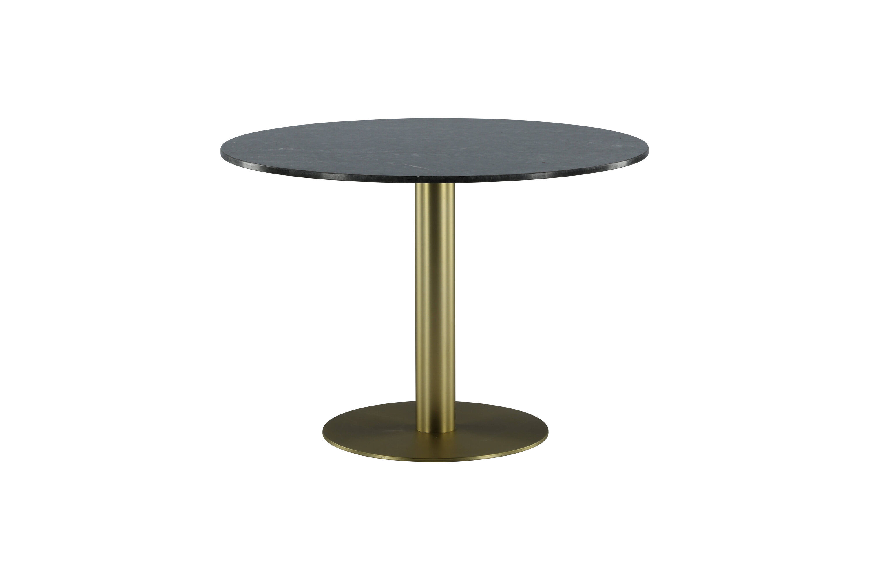 Estelle Dining Table Grey Marble Brass Ø106cm