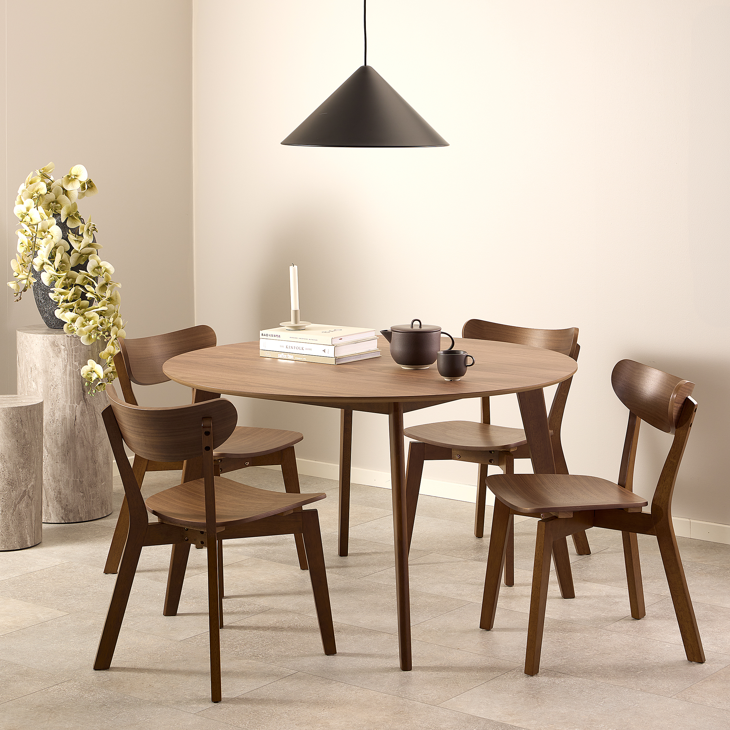 2x Side table Sukatari Marble Grey Decor