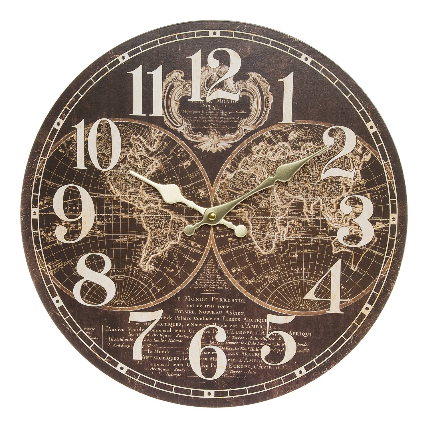 Wanduhr Bouillon MDF Mehrfarbig
