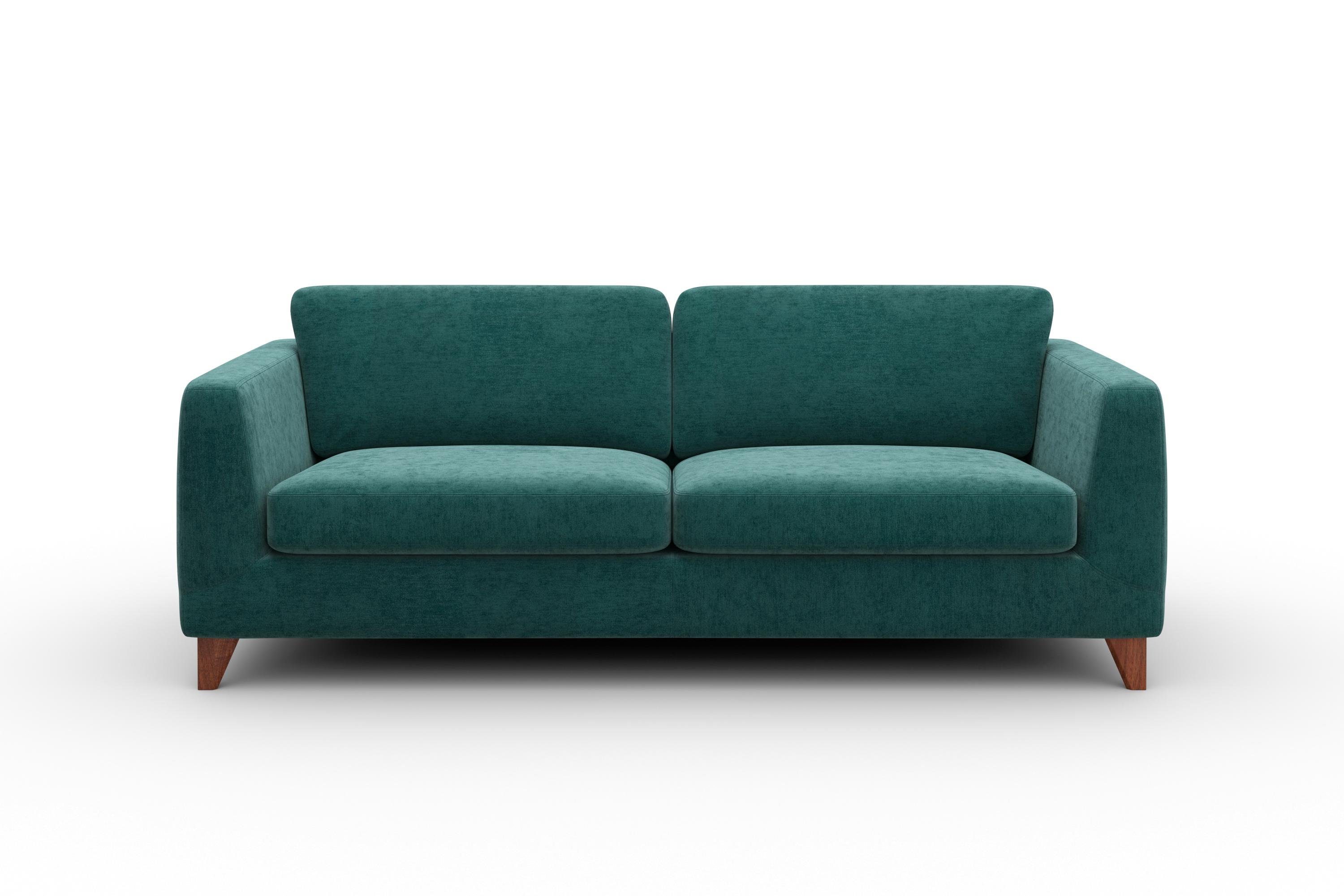 Pablo Sofa 3-Sitzer Textil Petrol-Grün