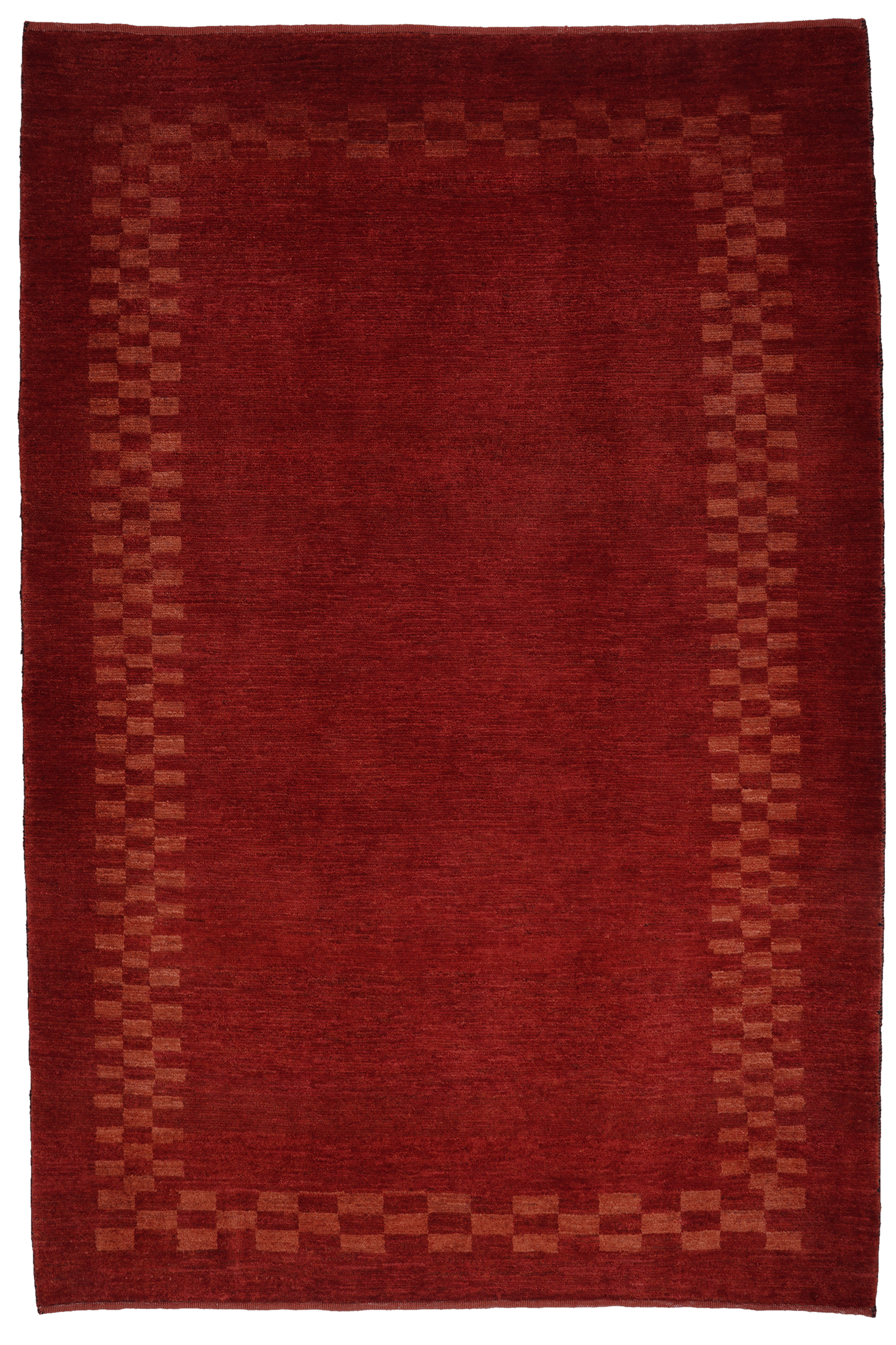 Rizbaf Gabbeh Teppich Wolle Rot