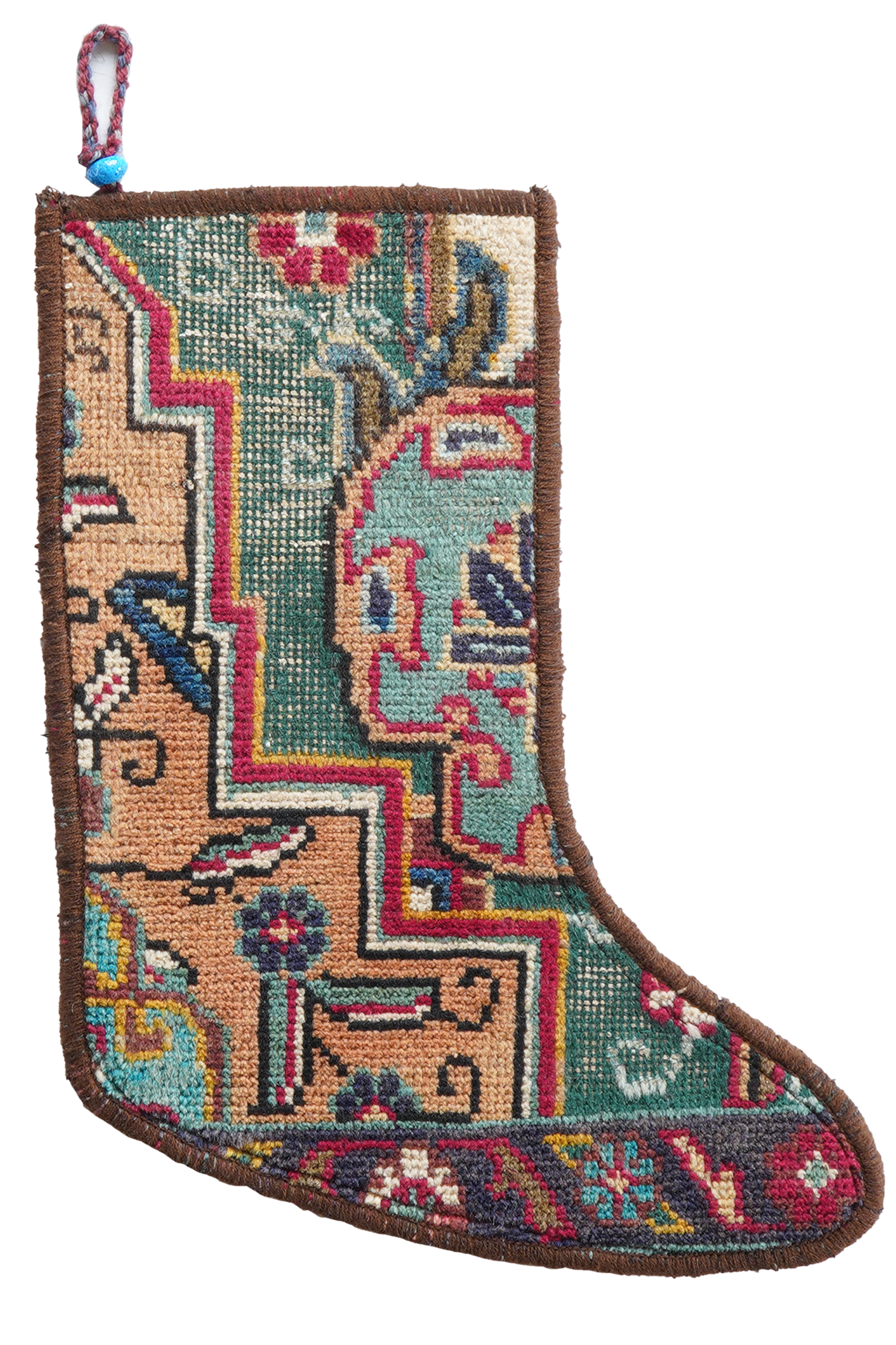 Calza di Natale Lana Multicolore 41x56cm