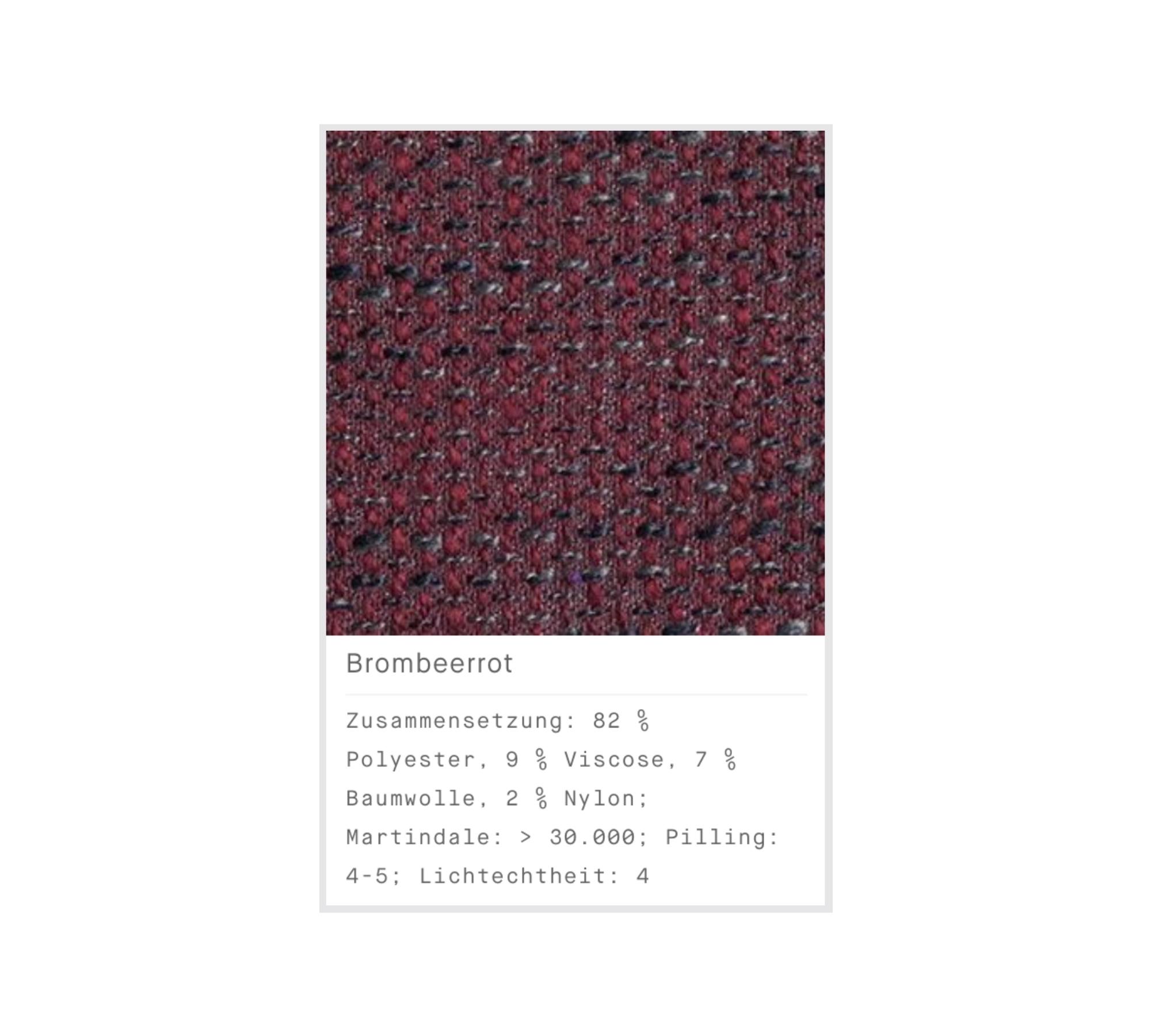 Pyllow 2-Sitzer Ecksofa Récamiere Links Brombeer