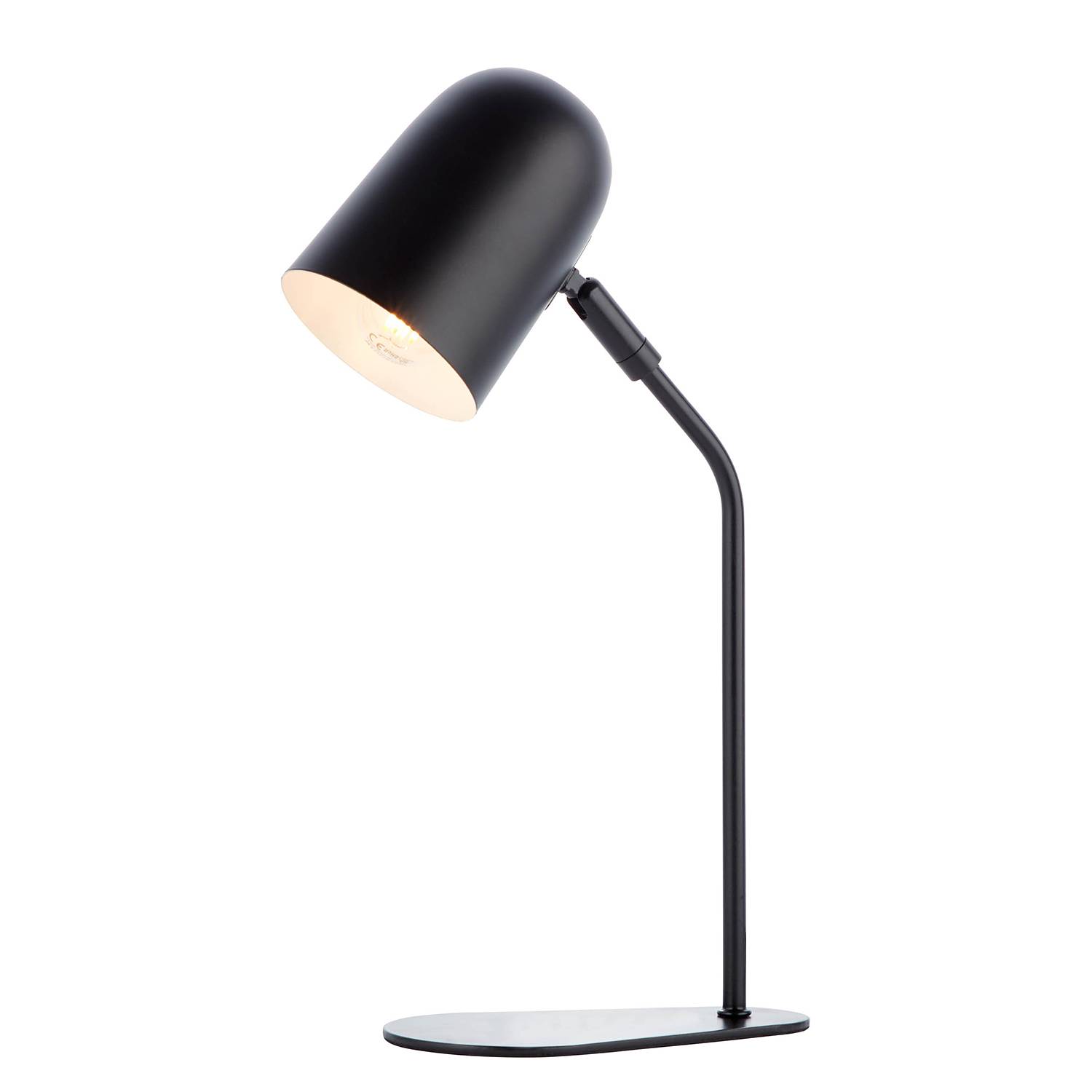 Tong Table lamp Iron Black 1-bulb