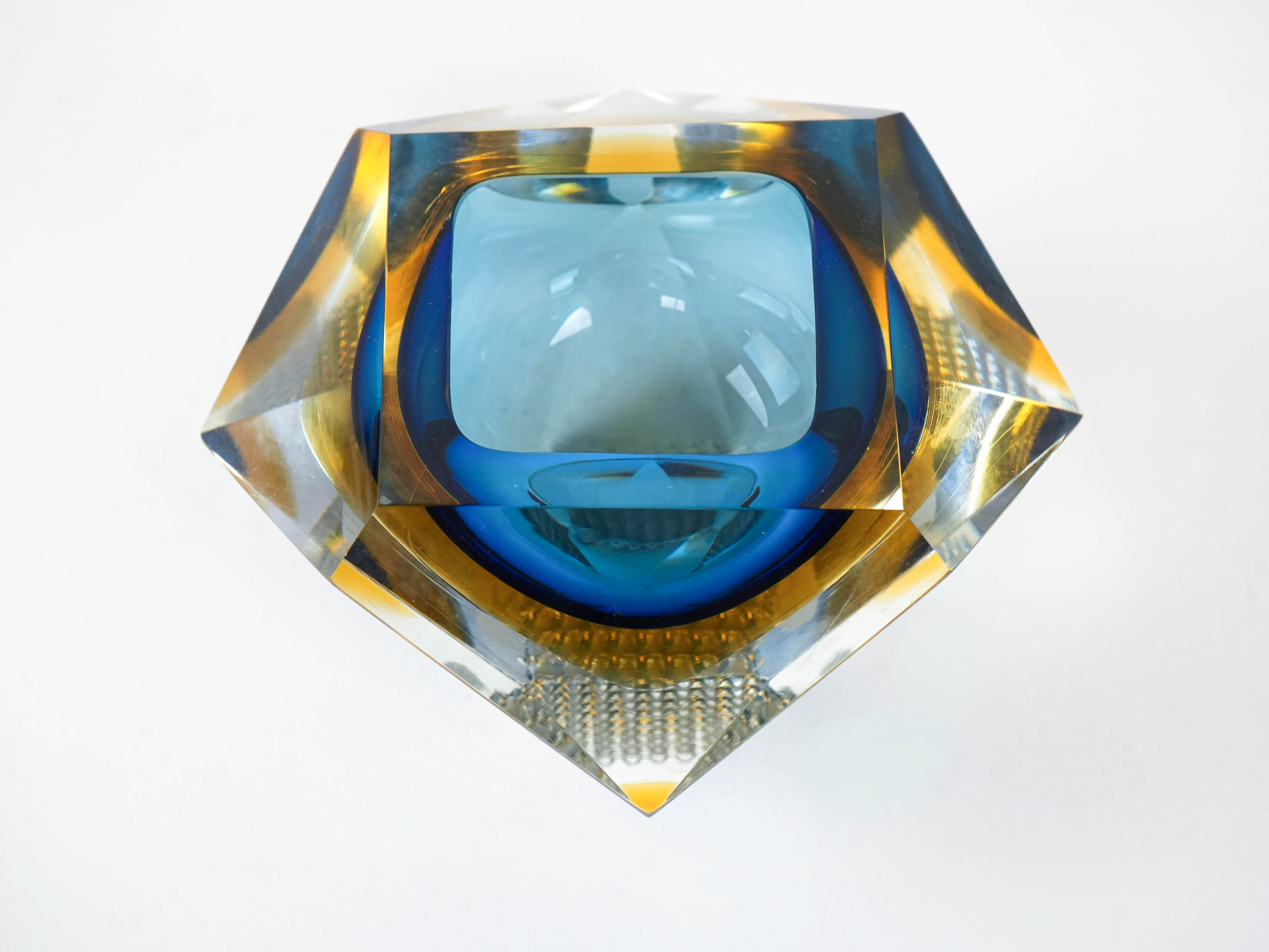 Bowl Murano glass Multicolored 1960s