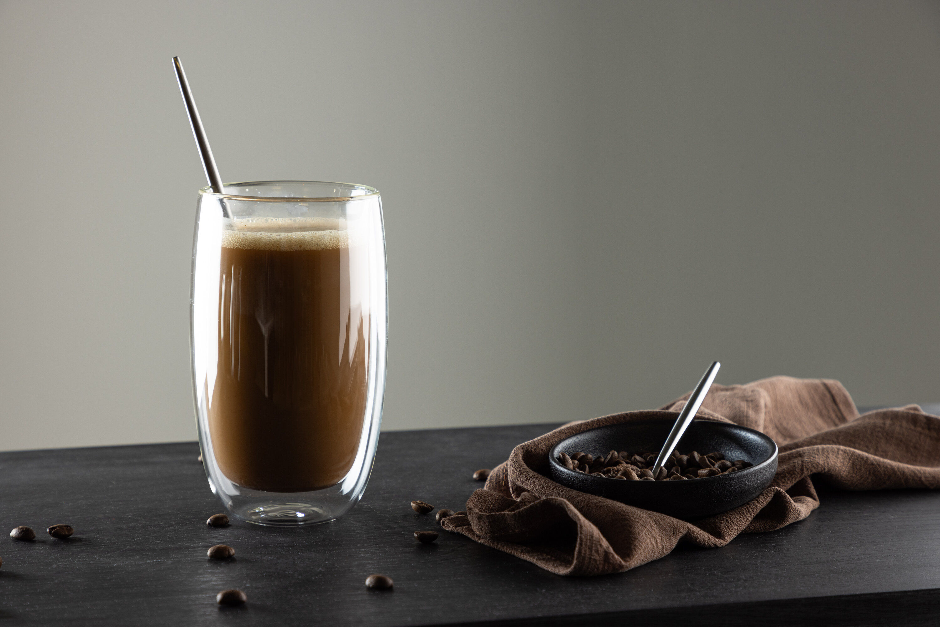 2x Ria Kaffeetasse-Set Glas Transparent 8x14Hcm, 350ml