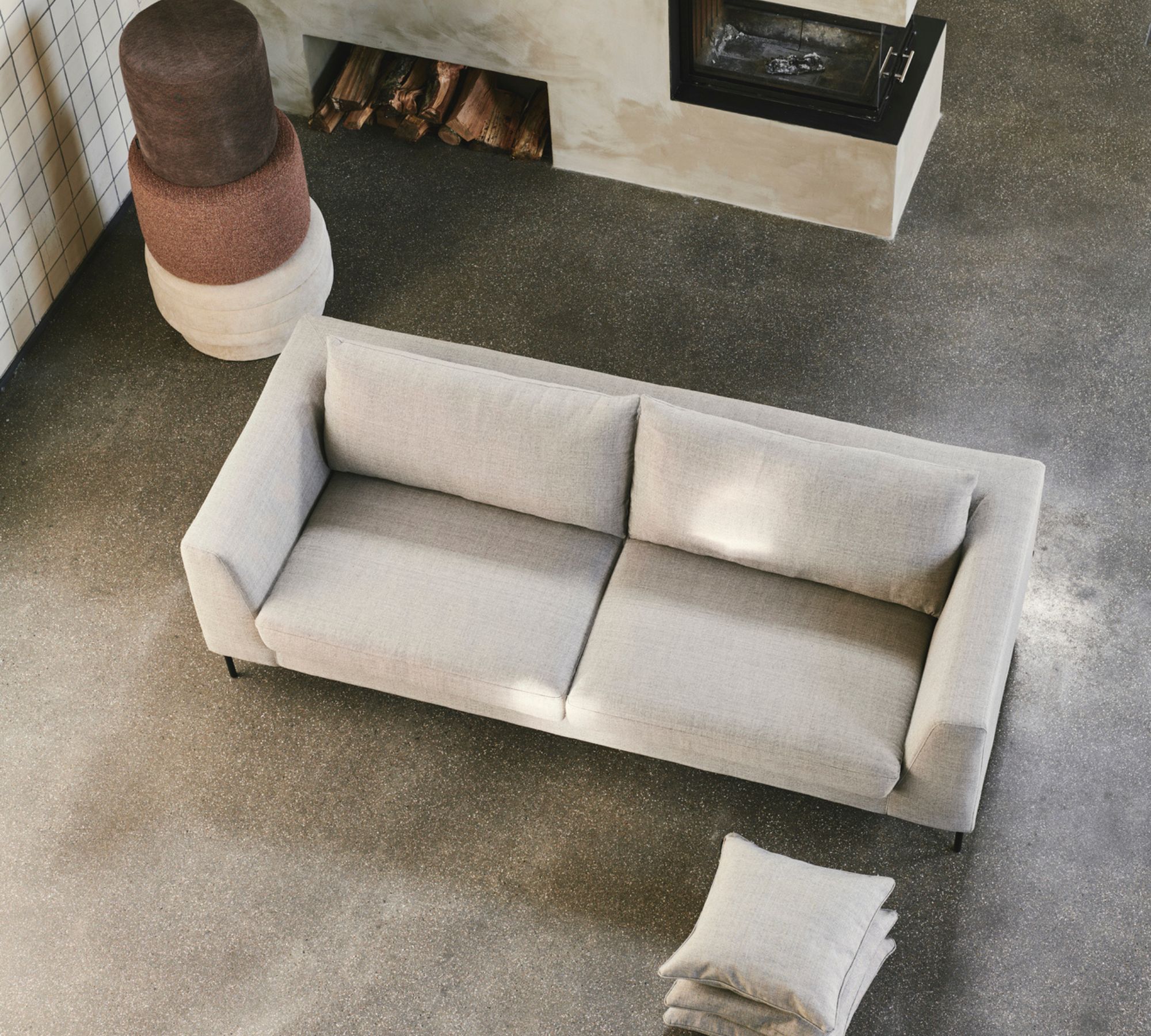 Noa Sofa 3-Sitzer Planet Grey Green | SOFACOMPANY | COCOLI
