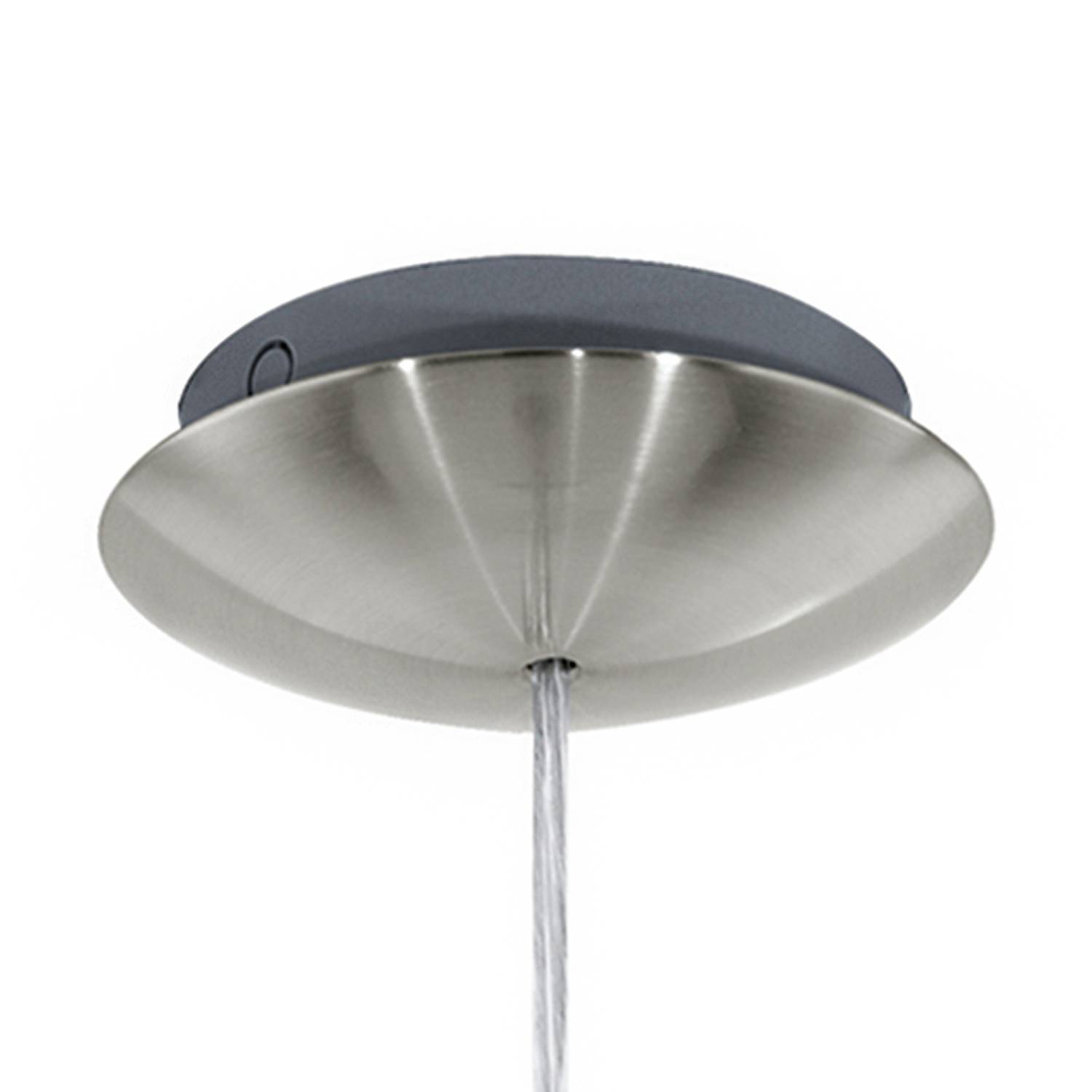 Pendelleuchte Maserlo I Mischgewebe Stahl Cubanit