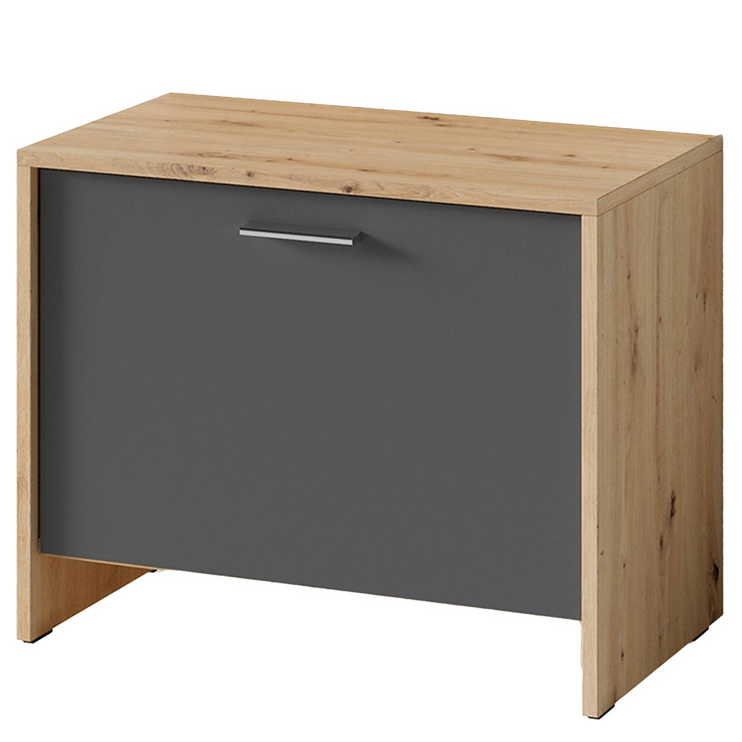 Garderobenbank Edgeworth Eiche Artisan Dekor Anthrazit