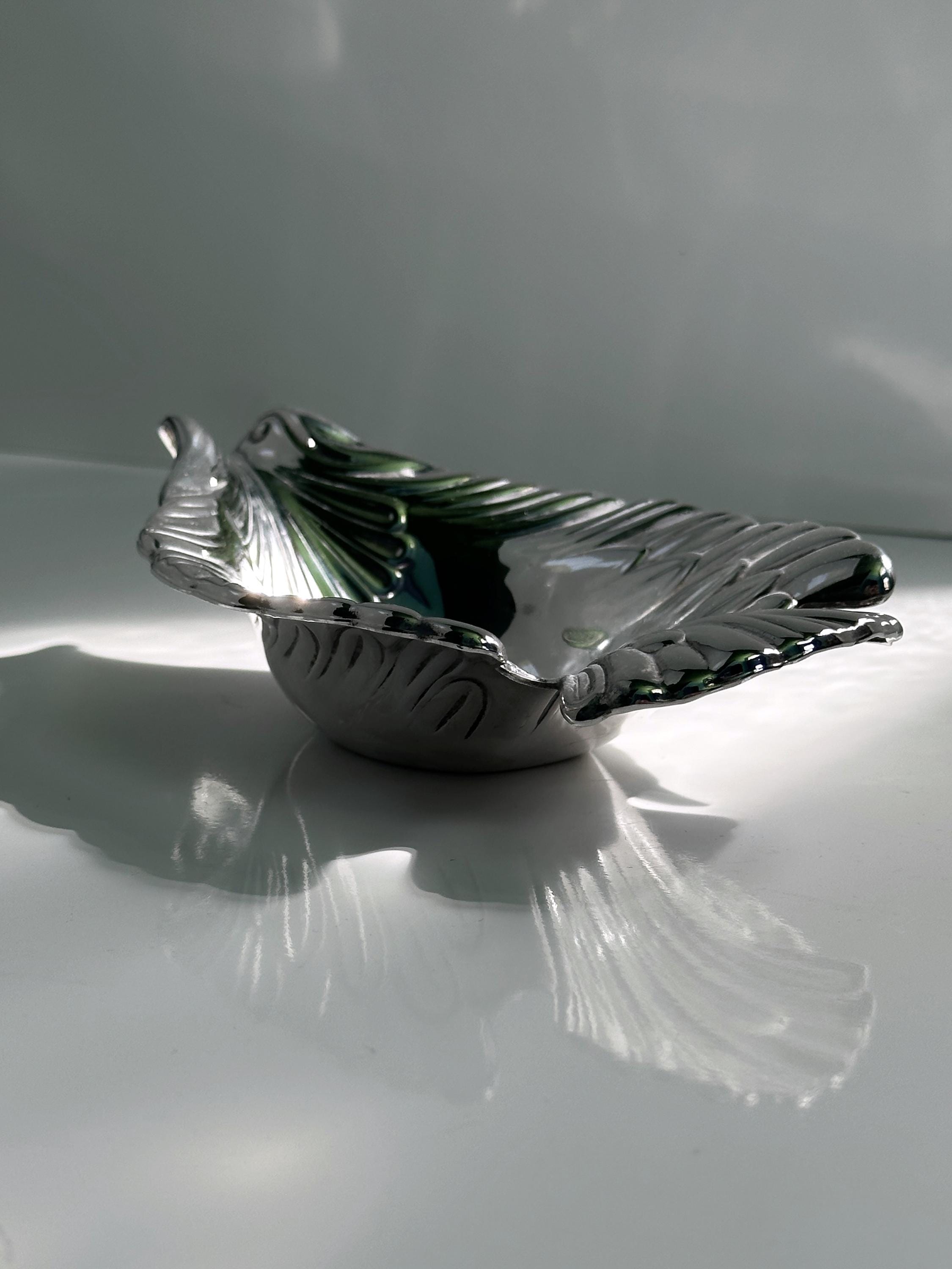 Vintage bowl metal silver 1970s