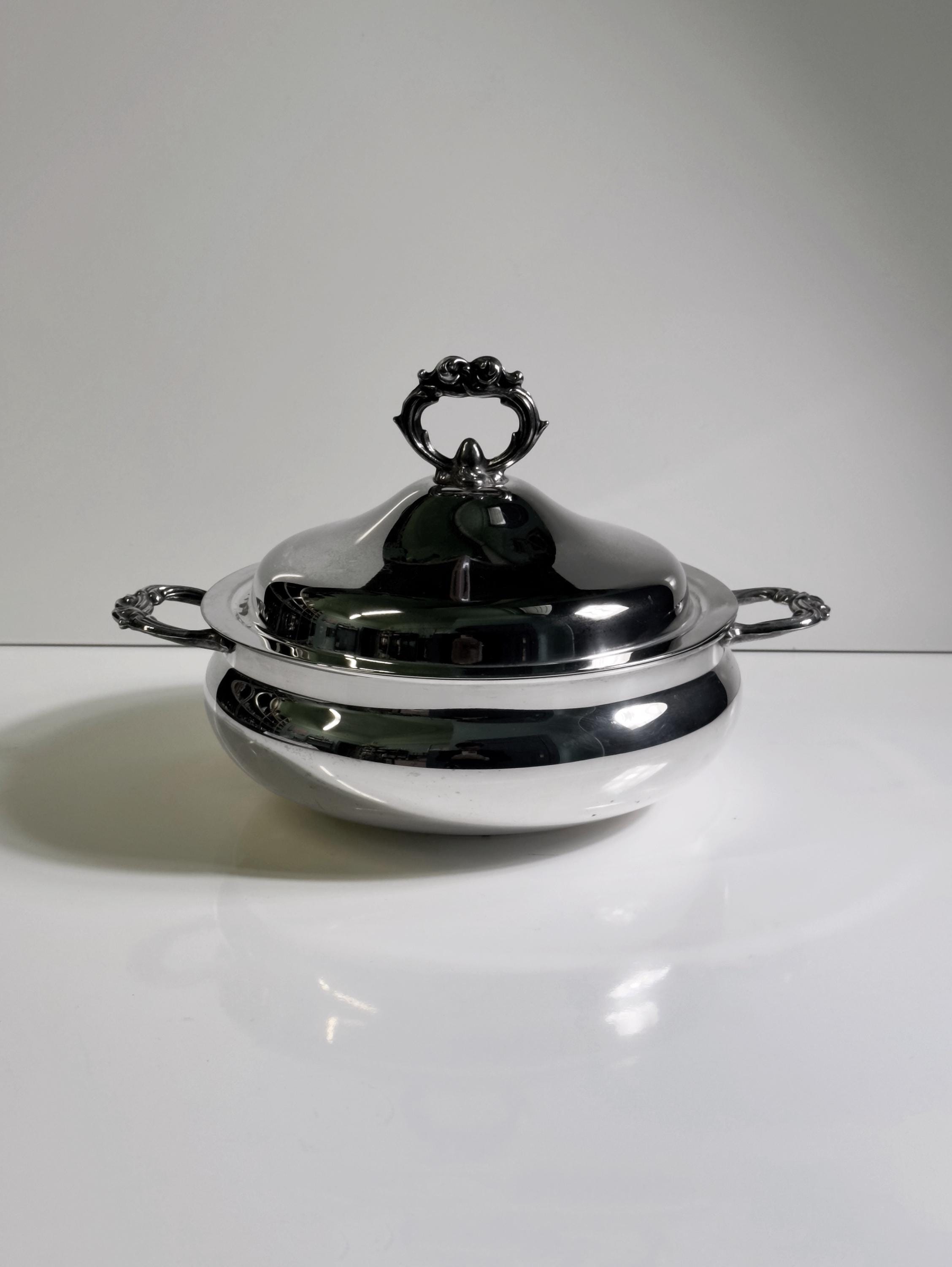 Vintage Silver-Plated Bowl Silver 1970s