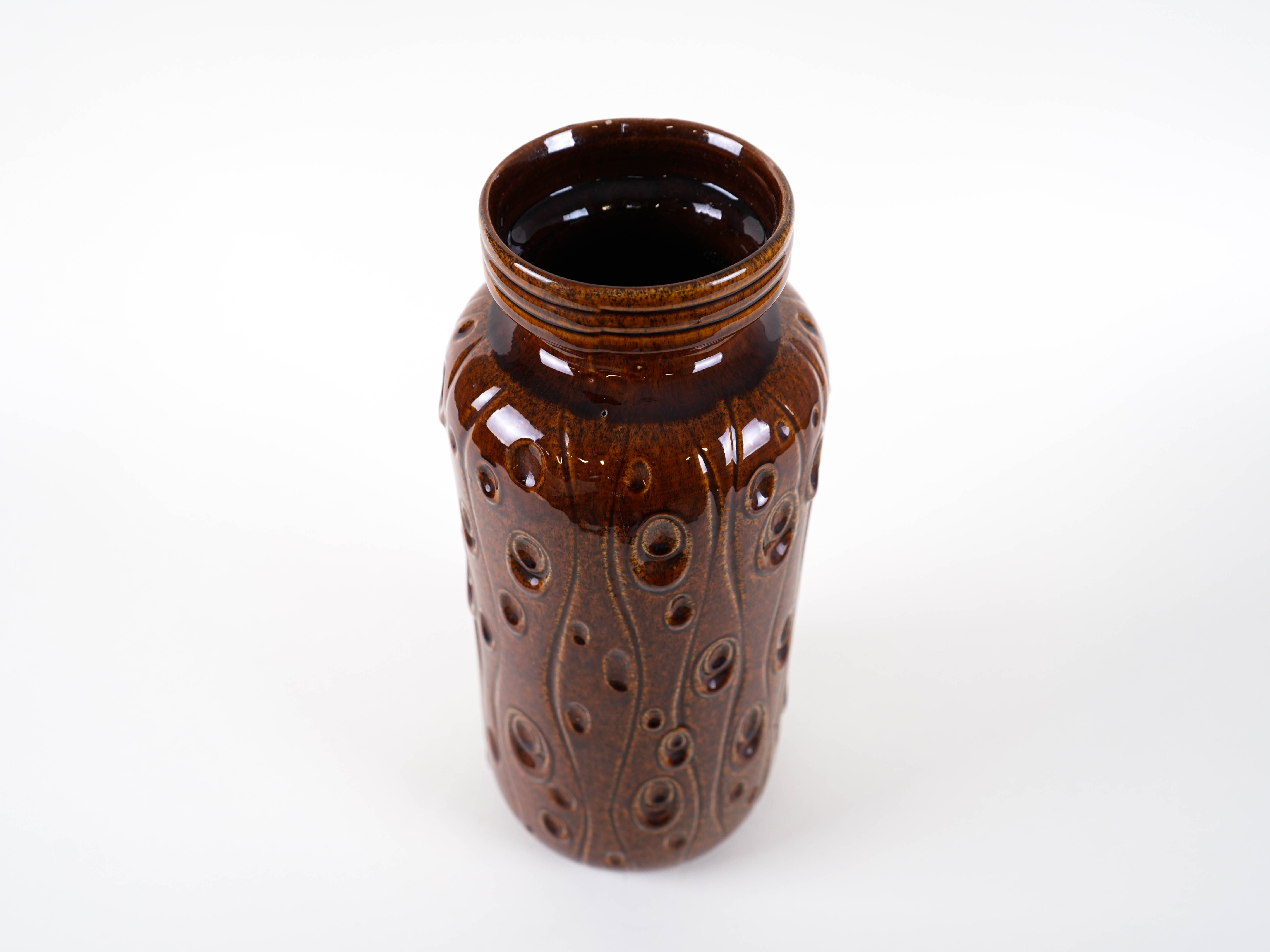 Ceramic Vase Brown 1960s