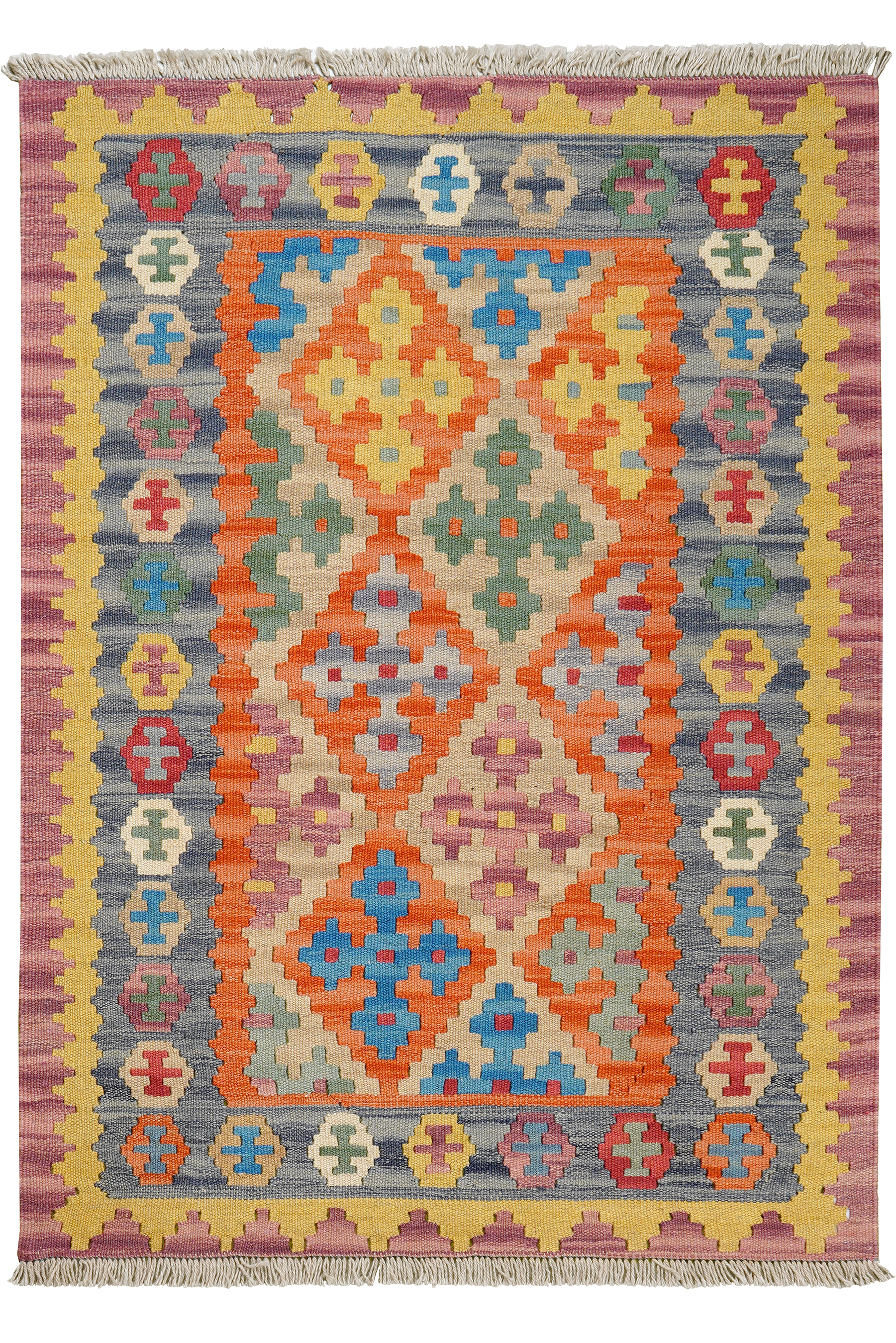 Kilim Gashgai Teppich Mehrfarbig
