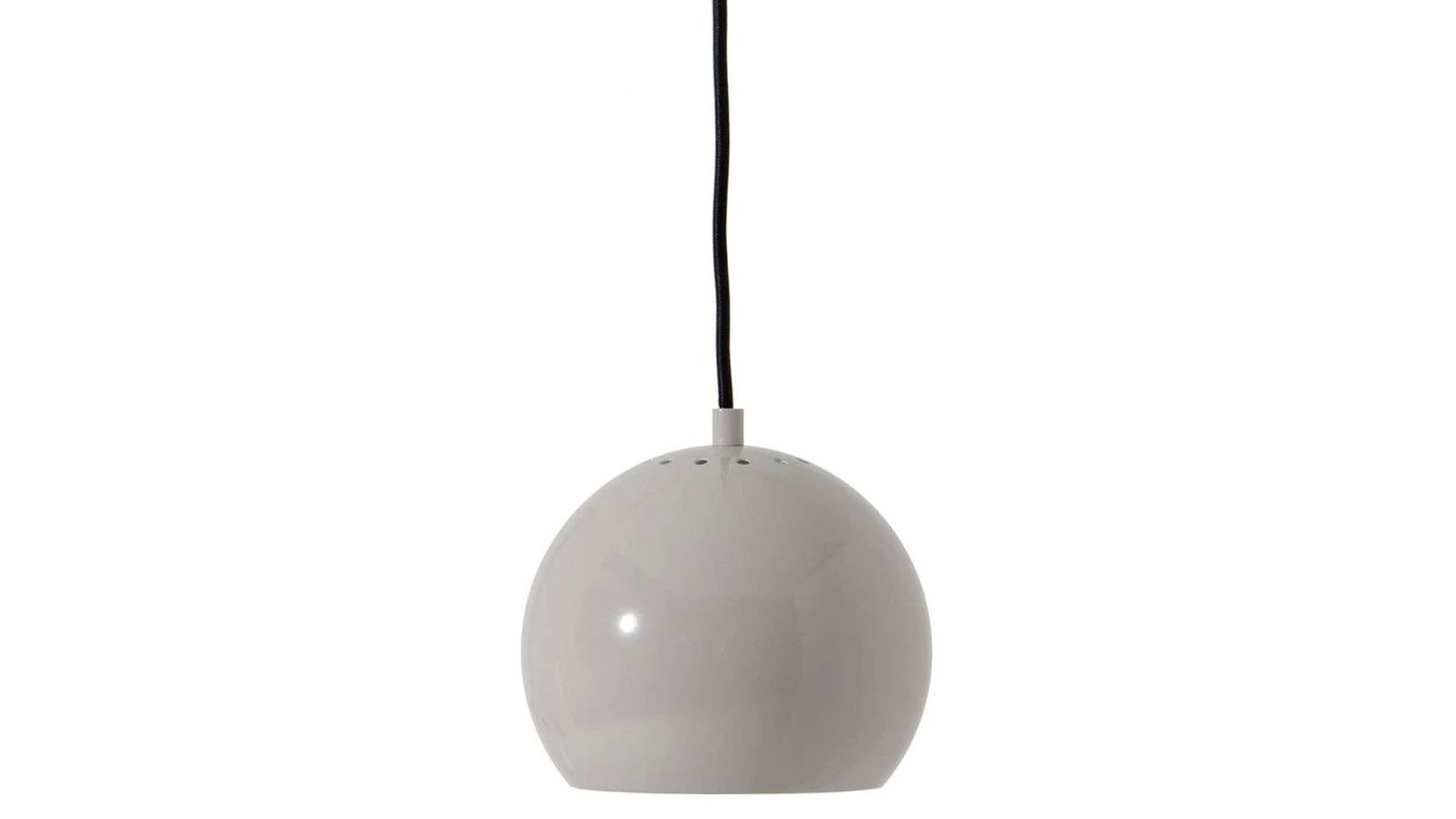 Pendant Light Ball Ø18 Glossy Light Grey