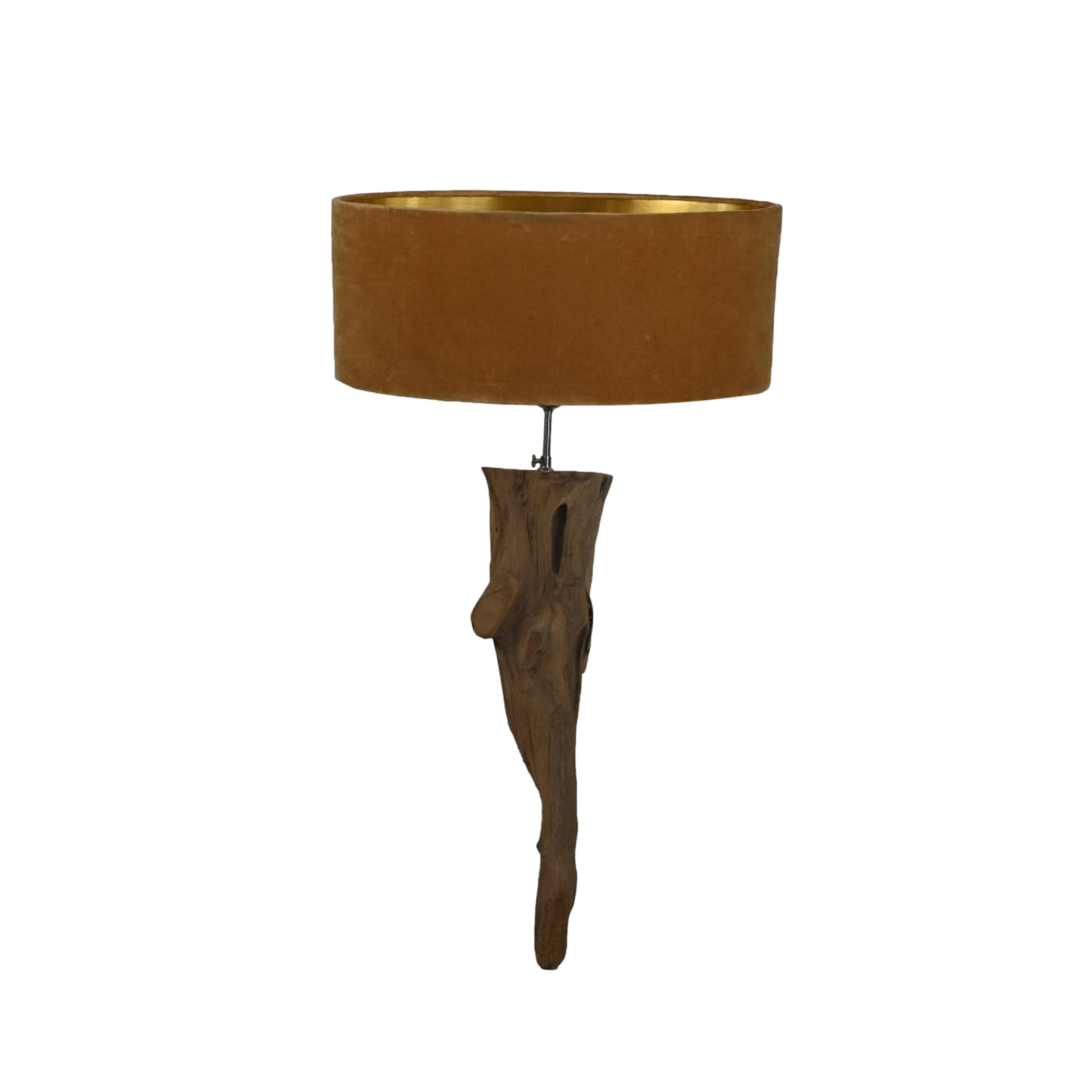 Wandlampe Teakholz Braun