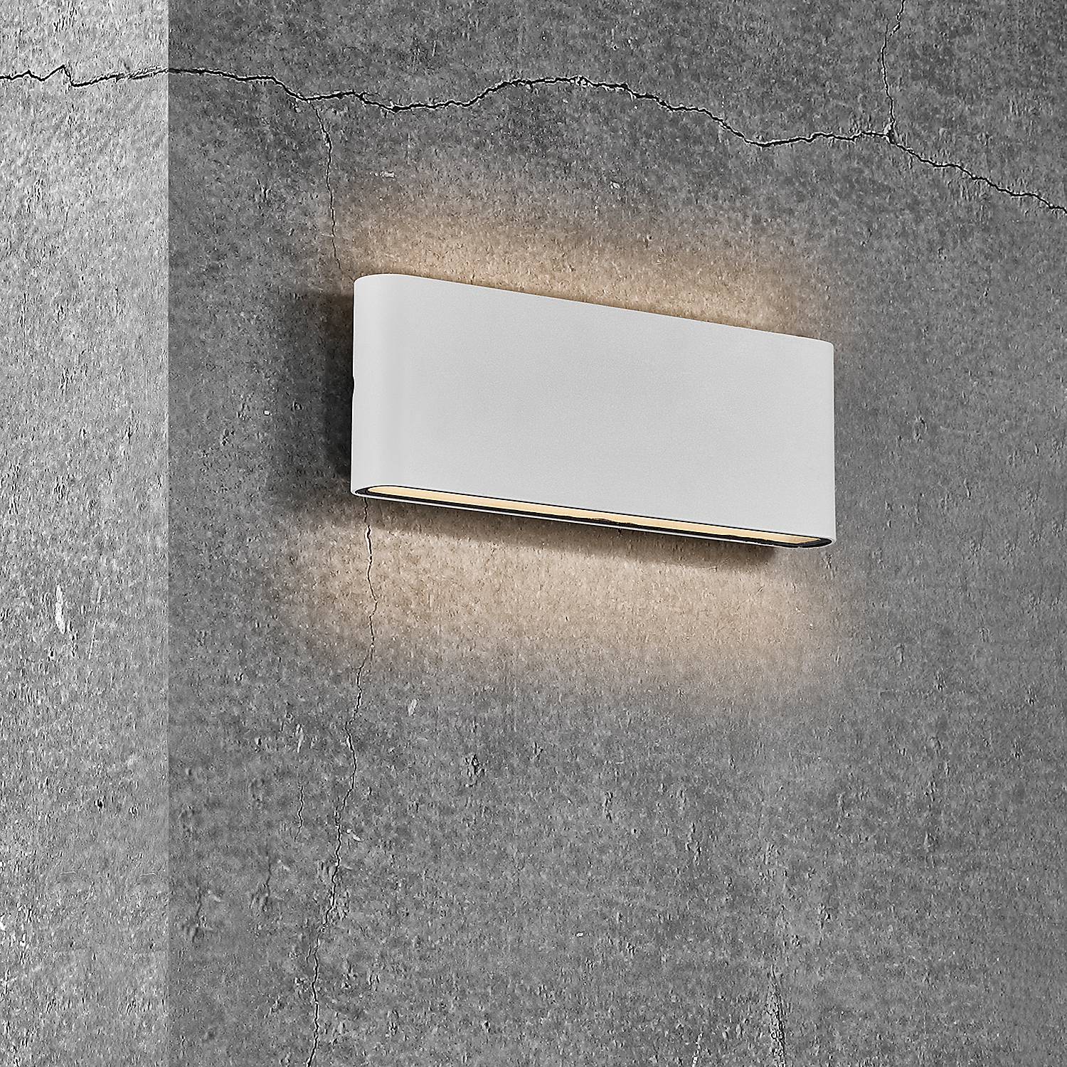 Kinver Wandleuchte Aluminium Glas 1-flammig