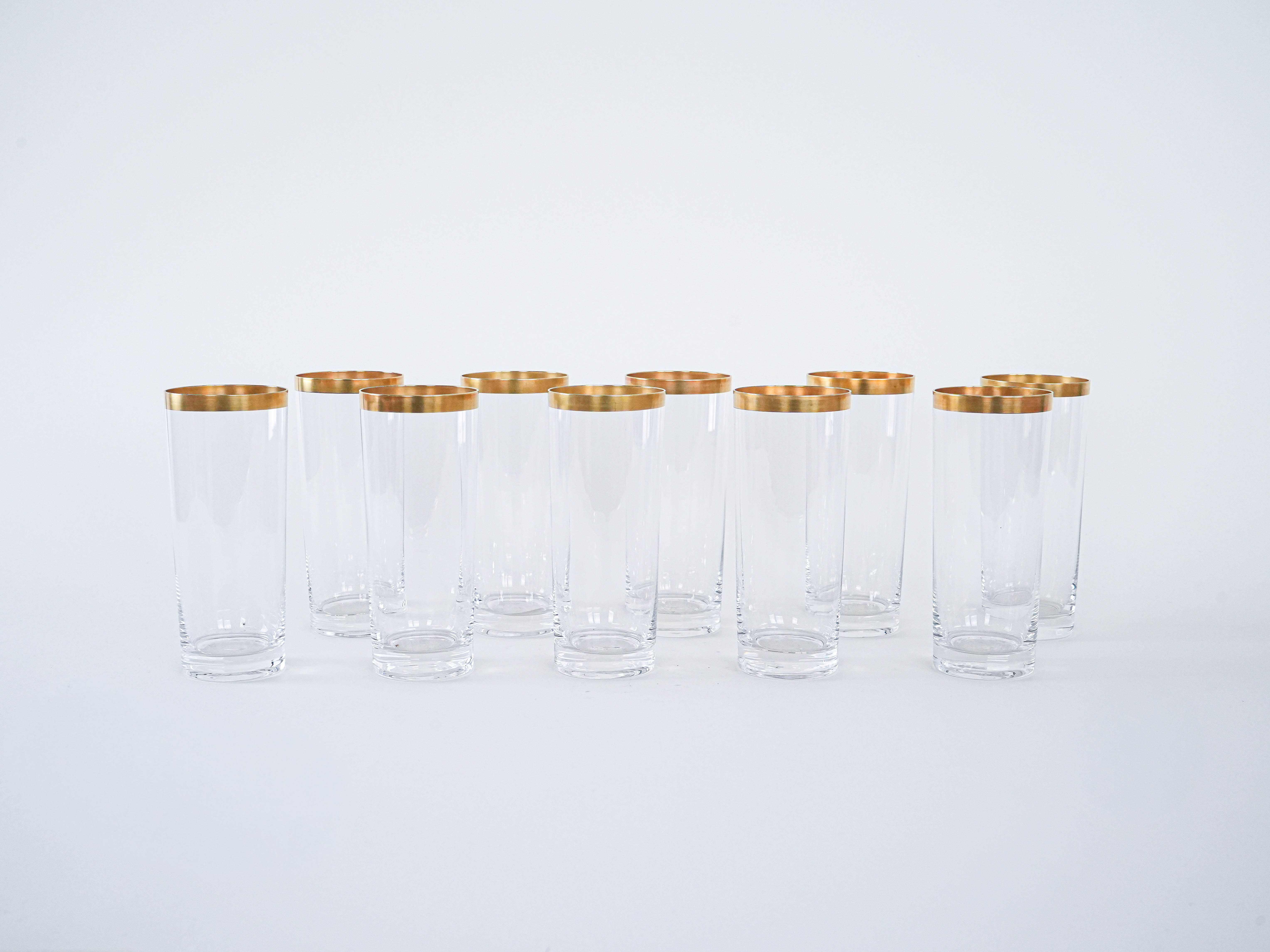 Kristallgläser-Set Transparent 1970er Jahre