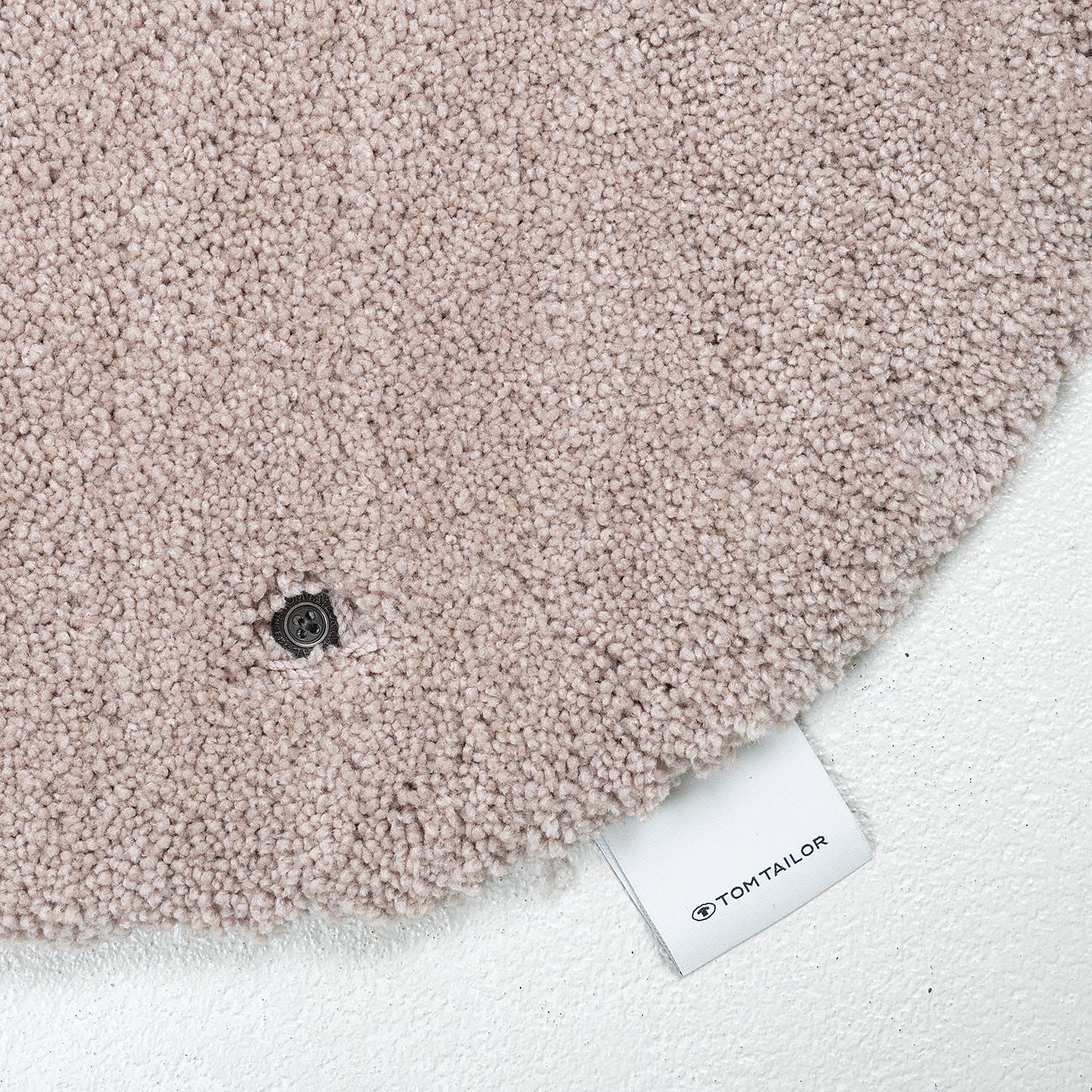 Cozy Bath Uni Badvorleger Beige Ø 60cm