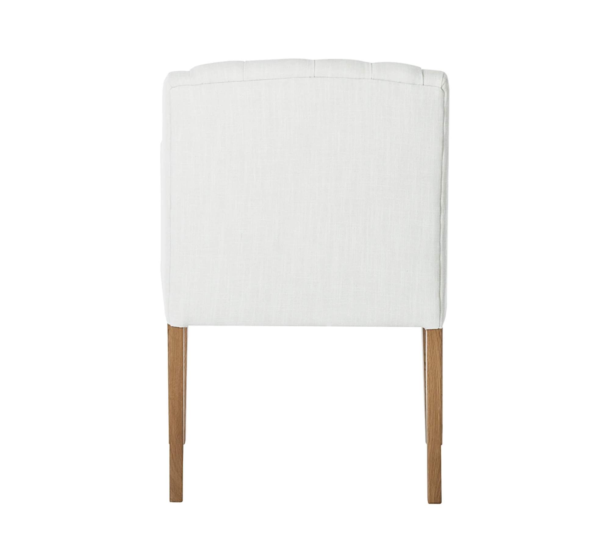 Armlehnstuhl Webstoff Weiß