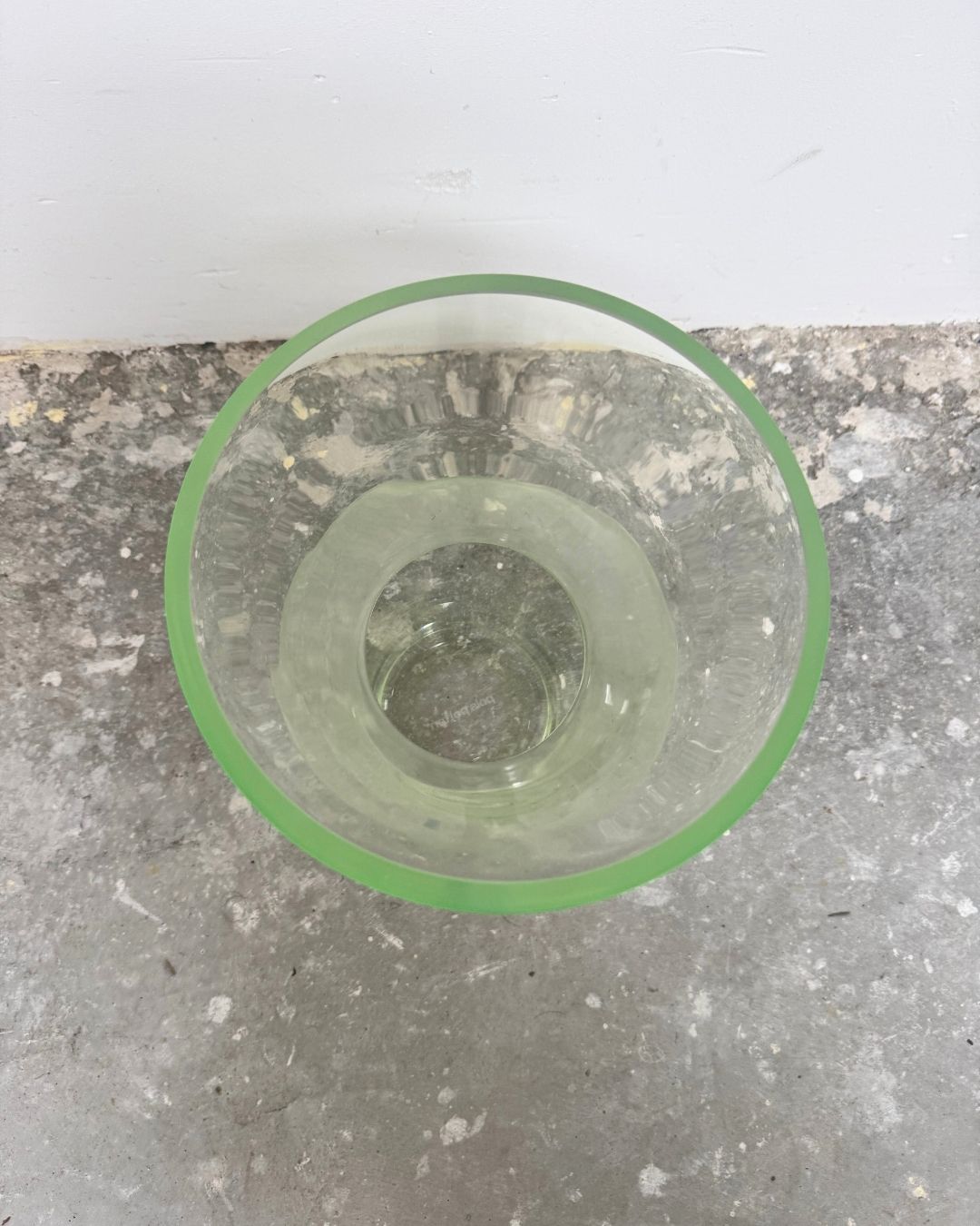 Fat Neck Vase Glas Transparent