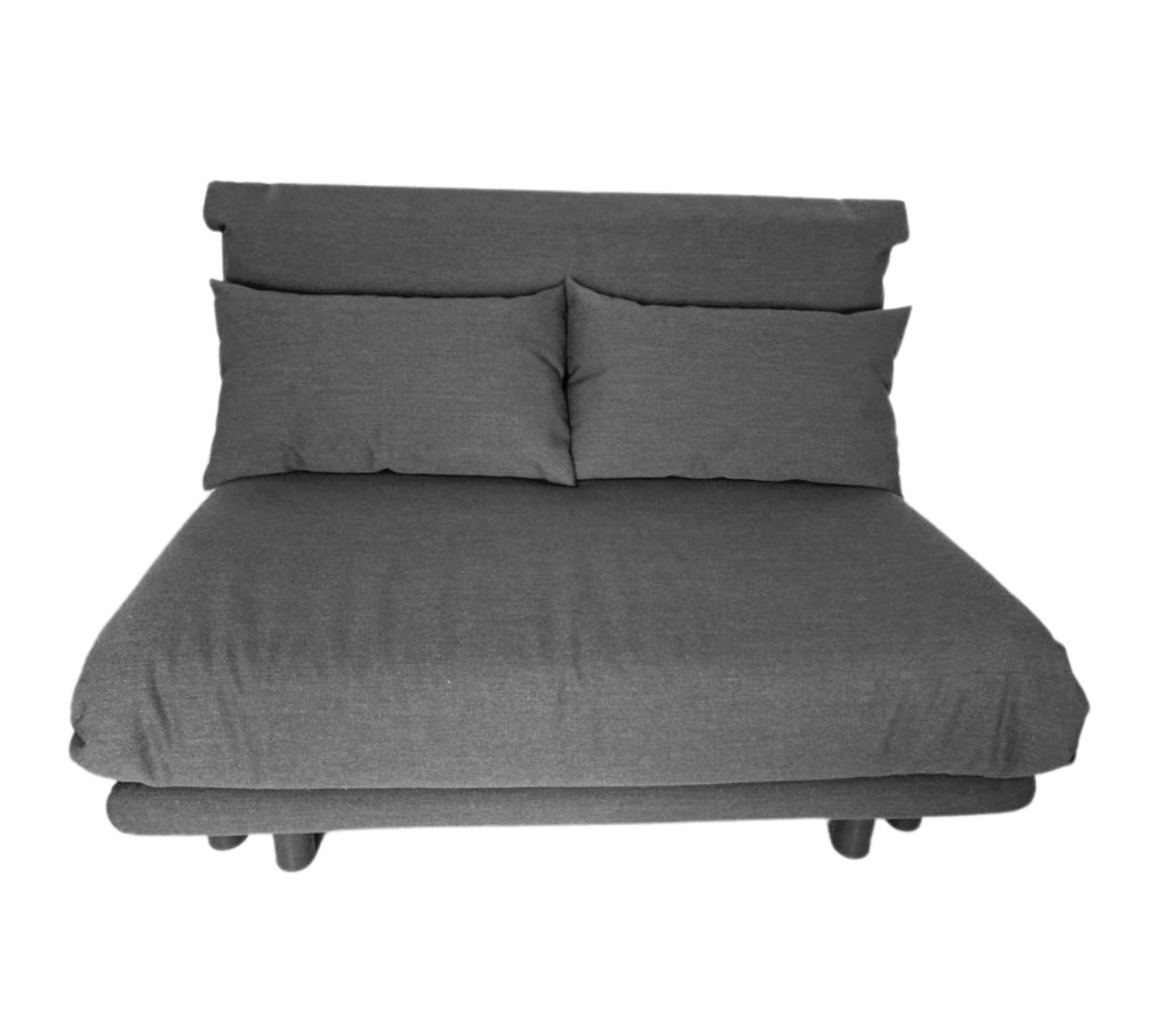 Ligne Roset Multy Schlafsofa mit Keilkissen Stoff Anthrazit 