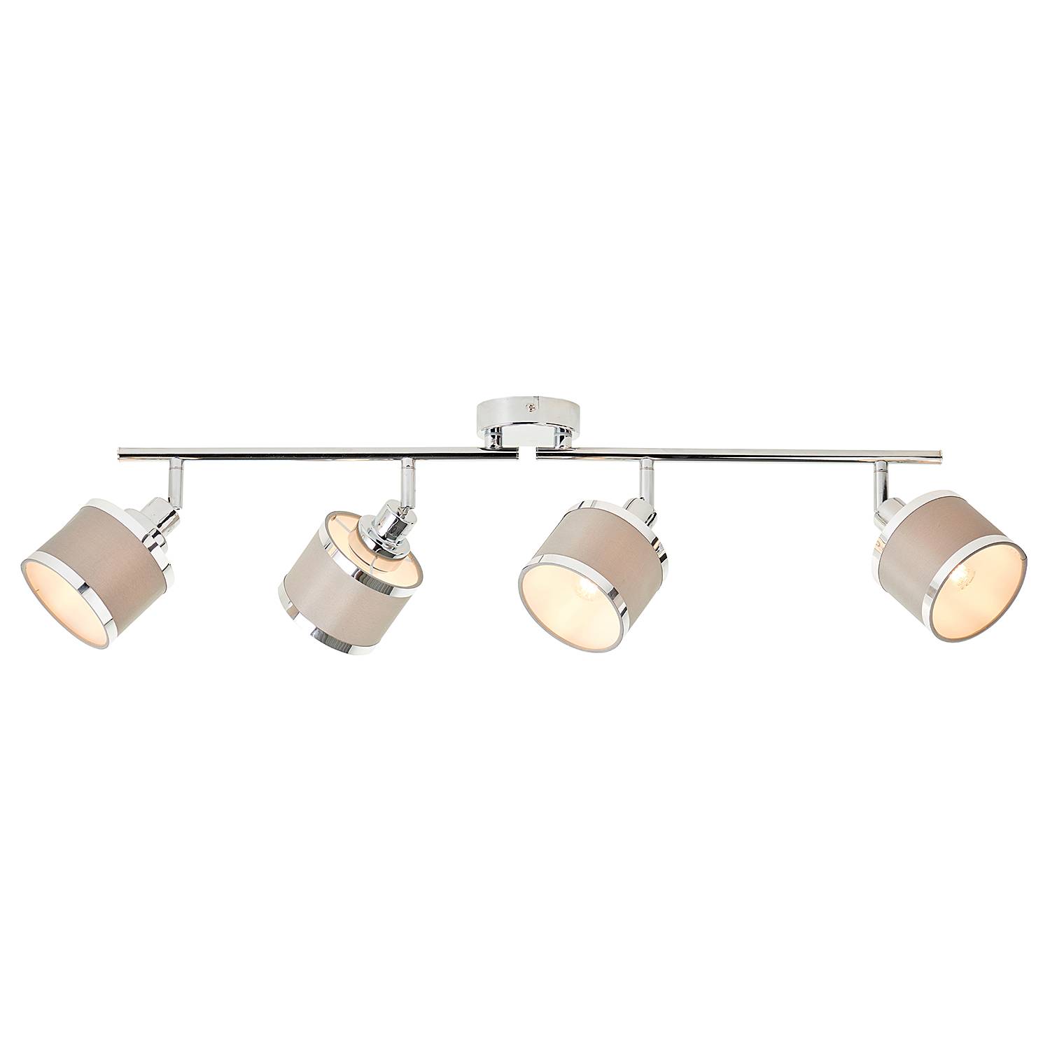 Alexia ceiling light 4-bulb iron mixed fabric