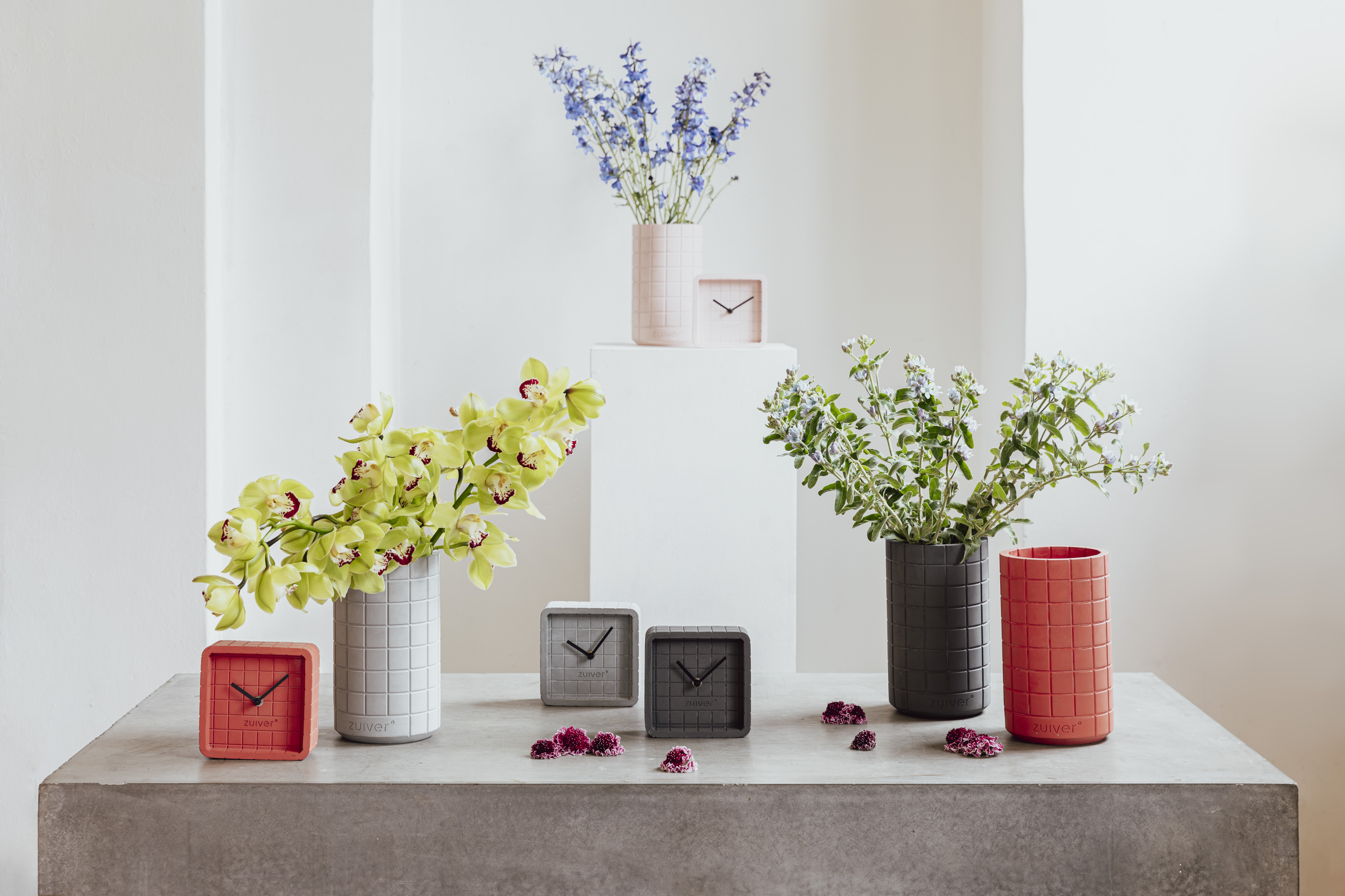 Fajen Vase Beton Grau