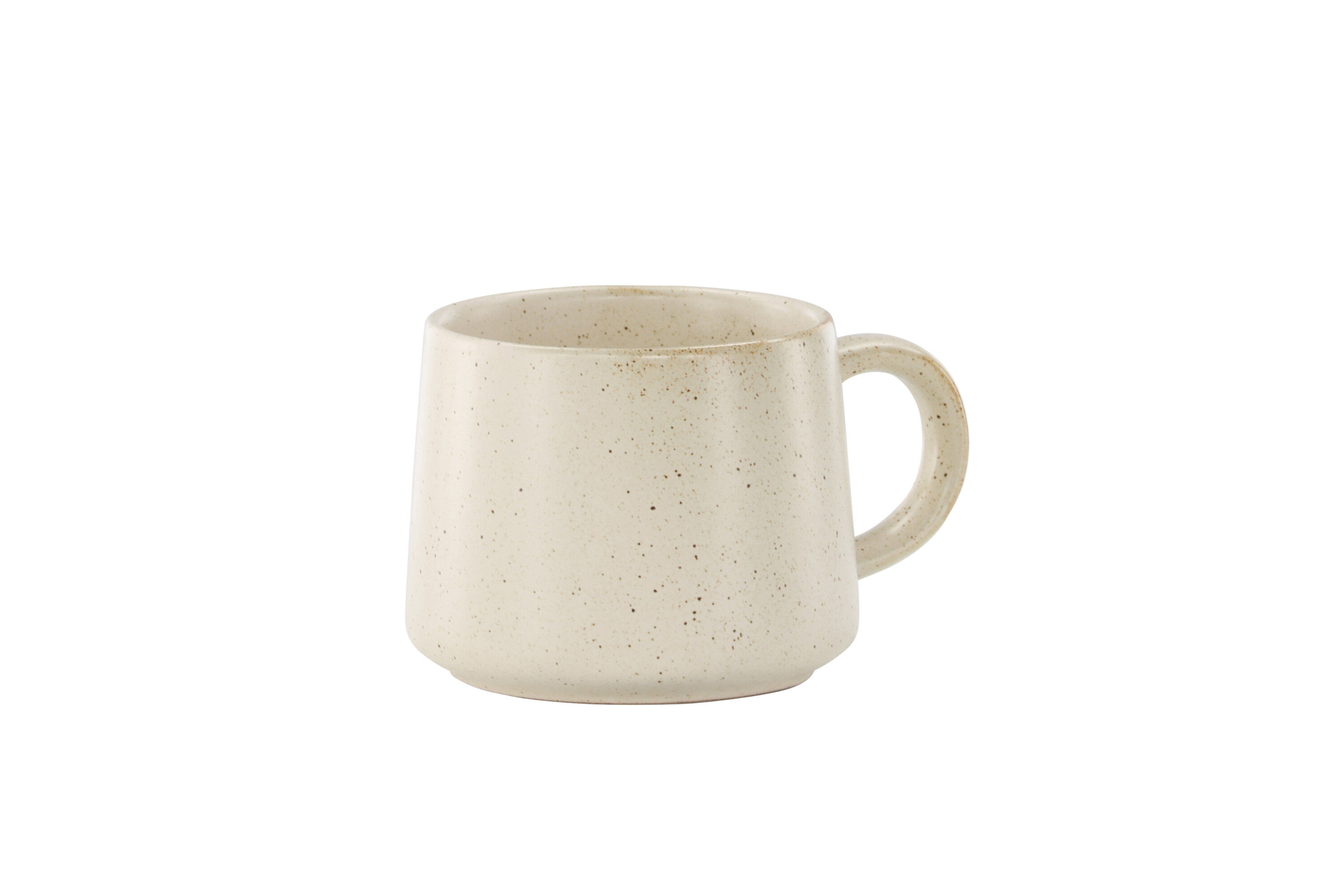 2x Active Tasse-Set Beige Schwarz 9x8Hcm