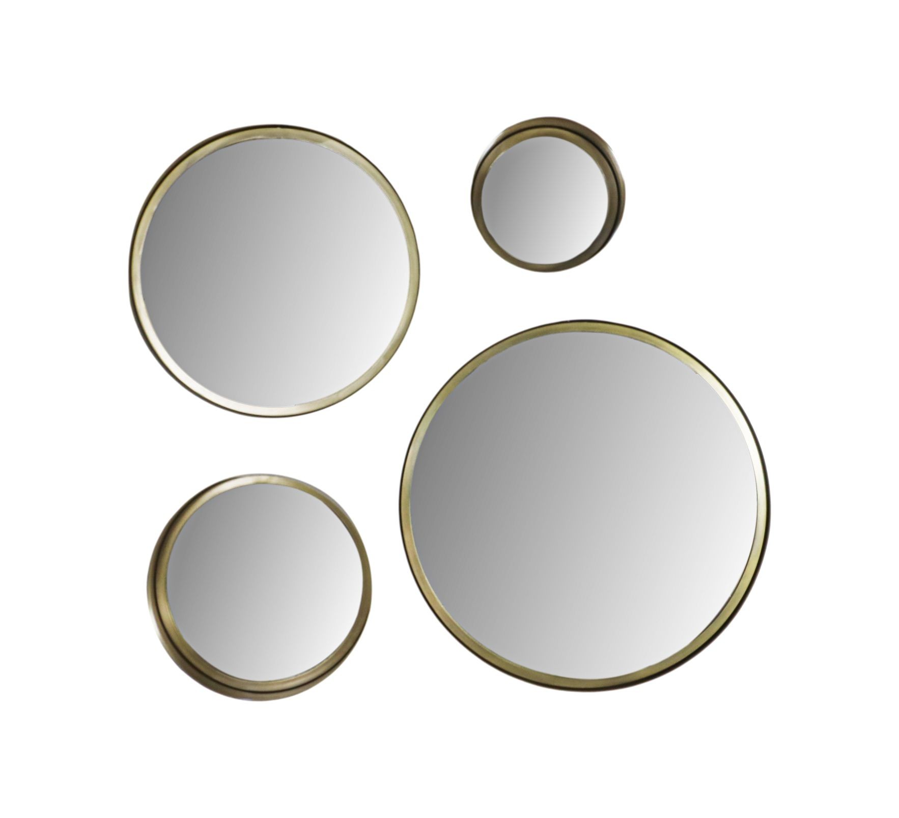 Fletcher Runder Spiegel Metall Gold ø20cm