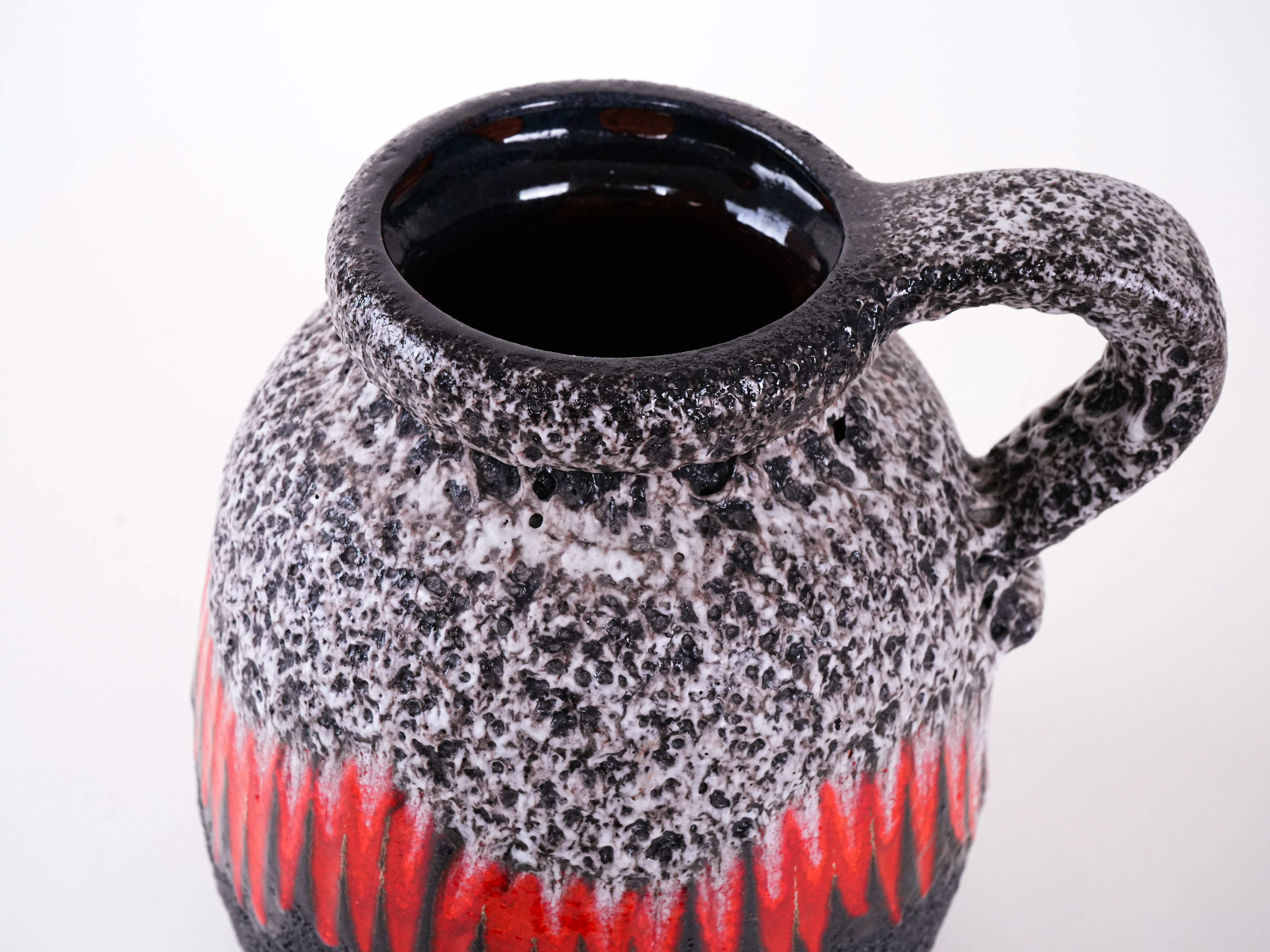 Keramikvase Fat Lava 1960er Jahre