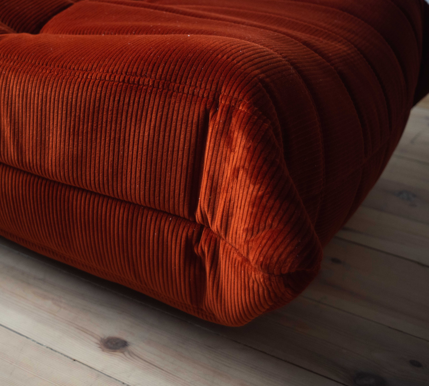 Togo Lounge Set 3-pc. Cord Orange